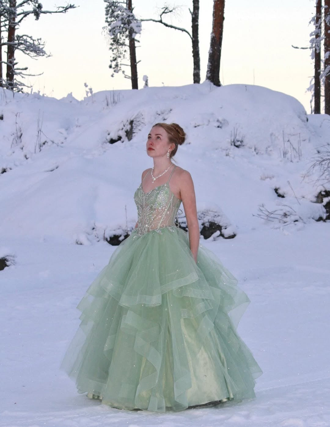 VANHOJENTANSSIMEKKO U4902P-STARLITE LIGHT GREEN