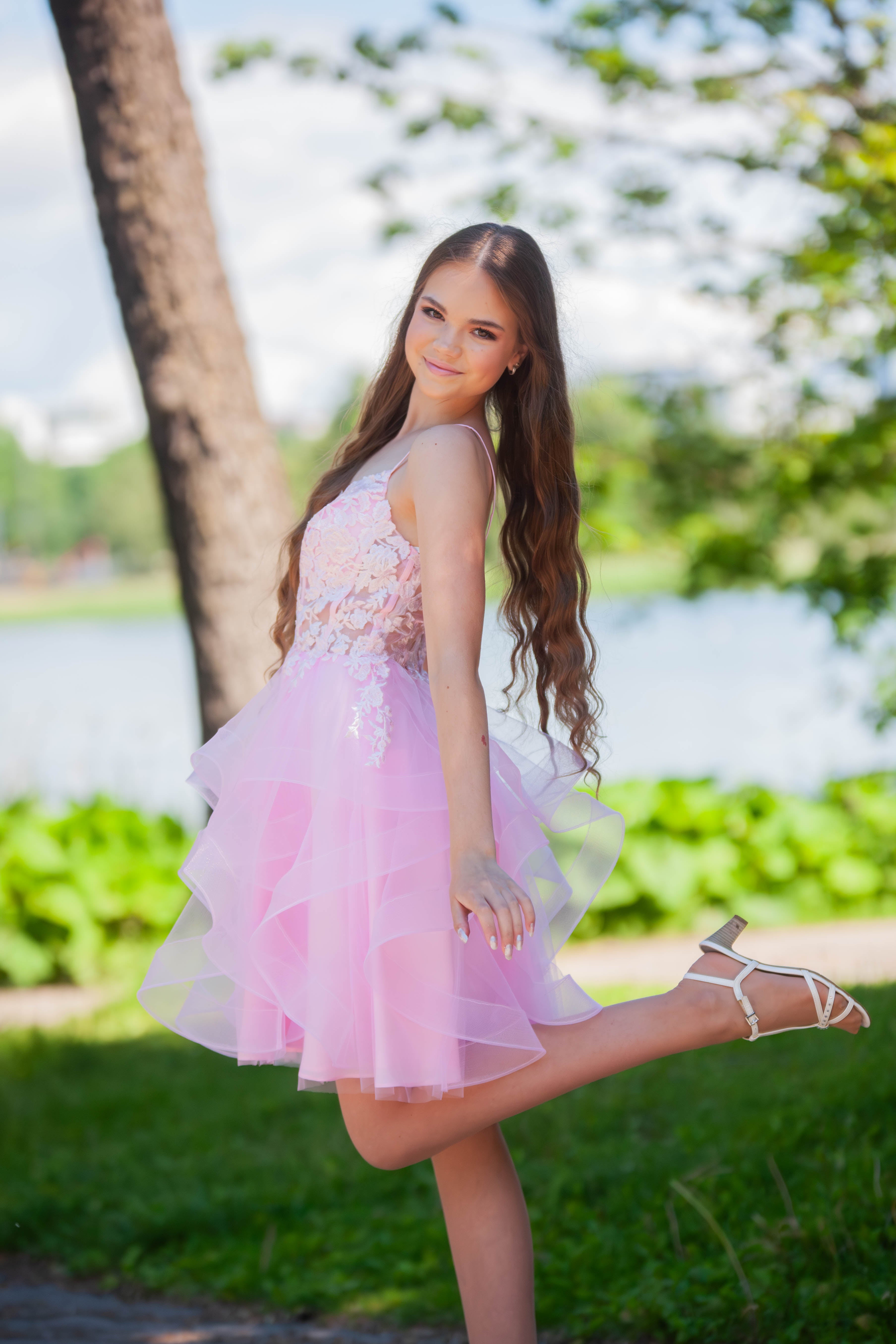JUHLAMEKKO H6111S-TULLE ROSEPINK