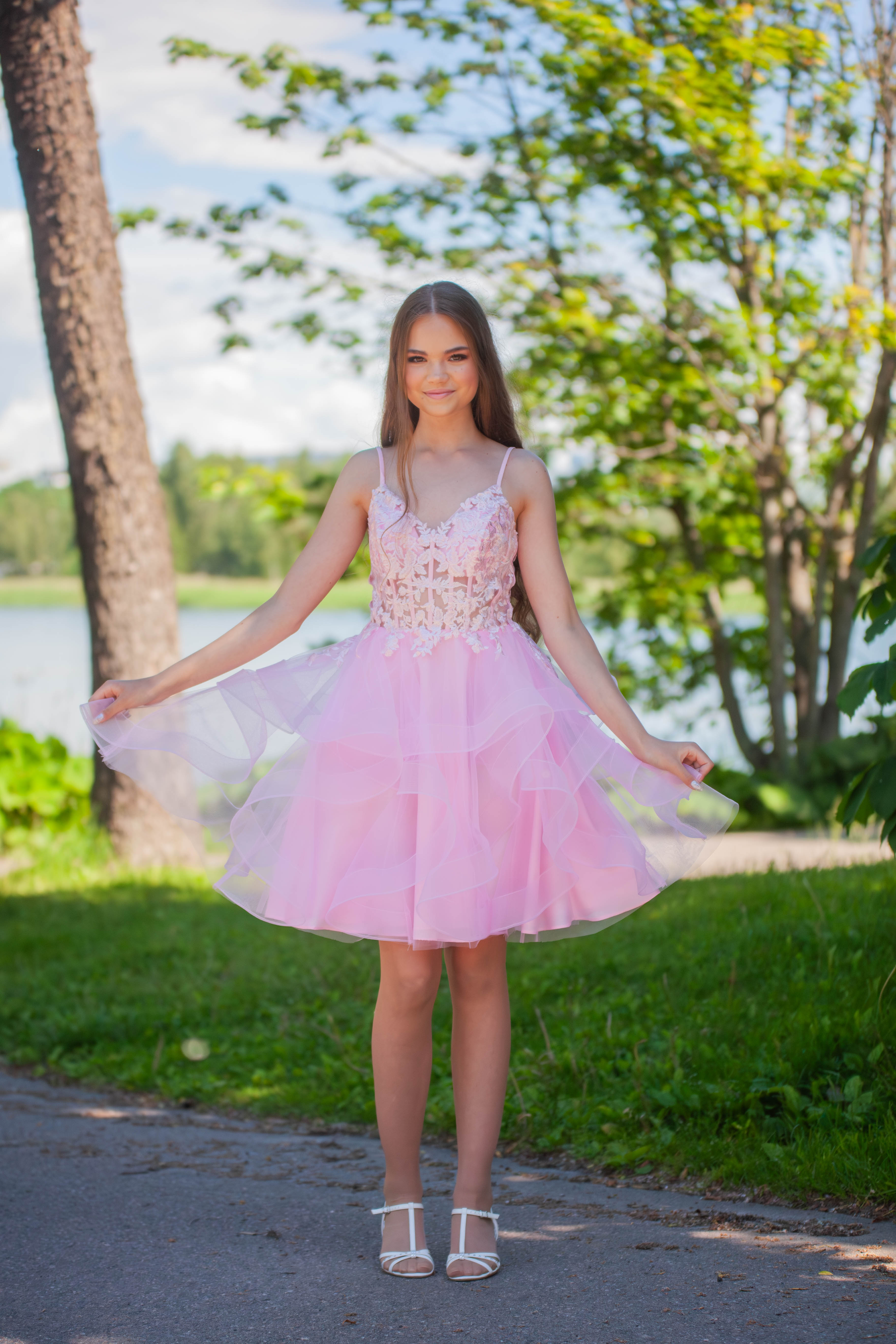 JUHLAMEKKO H6111S-TULLE ROSEPINK