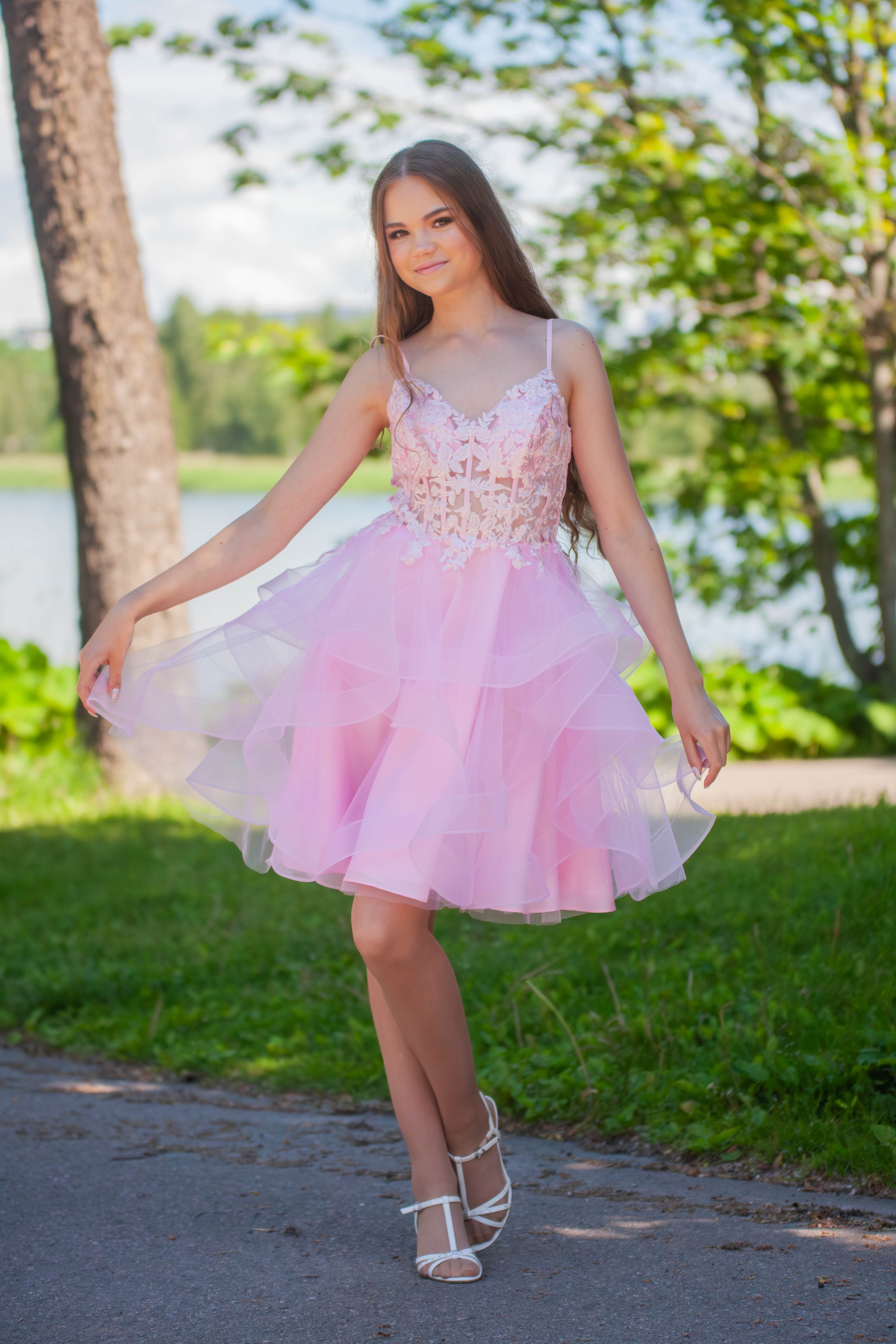 JUHLAMEKKO H6111S-TULLE ROSEPINK