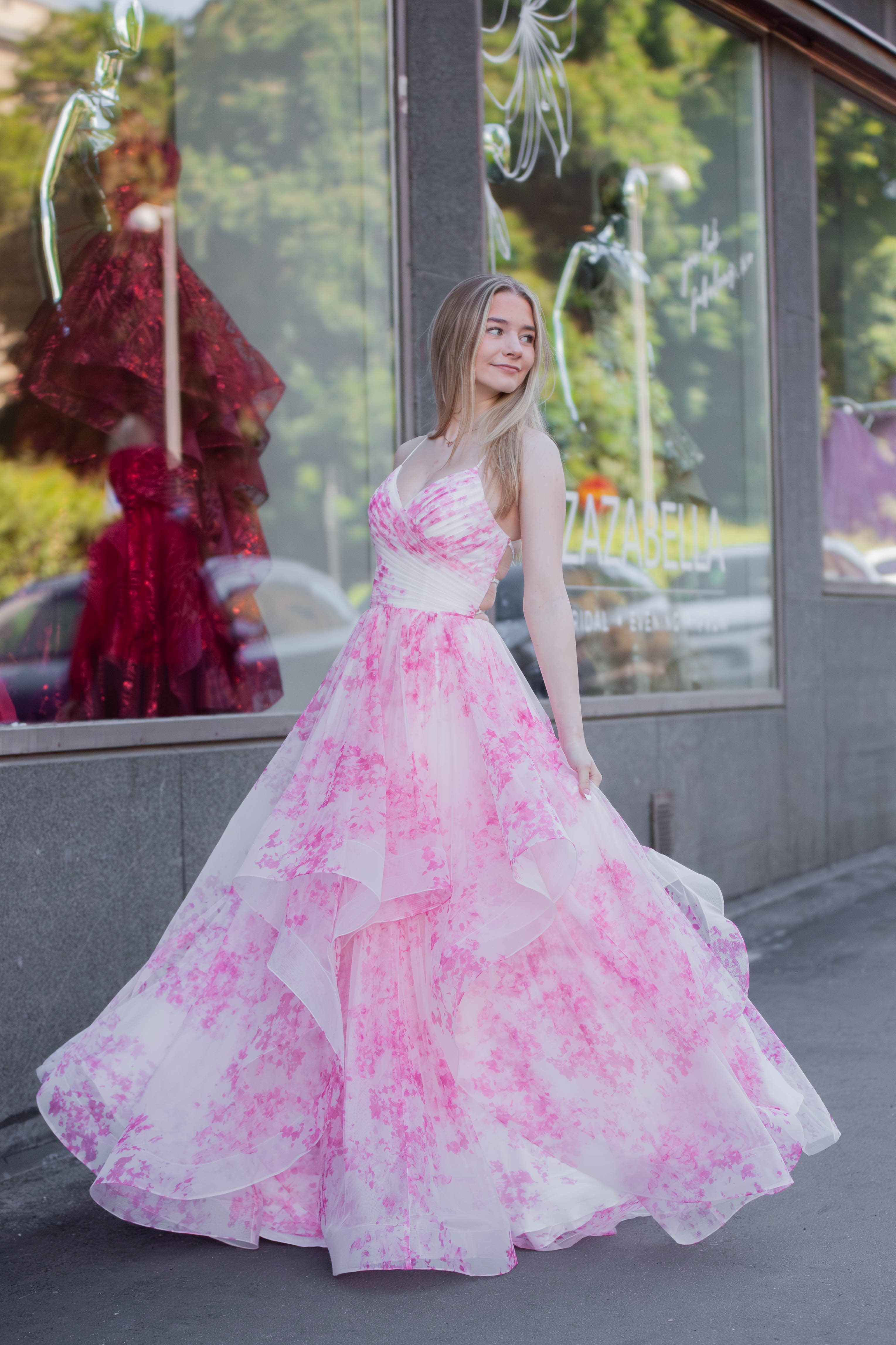 VANHOJENTANSSIMEKKO H4761PS PINK&WHITE
