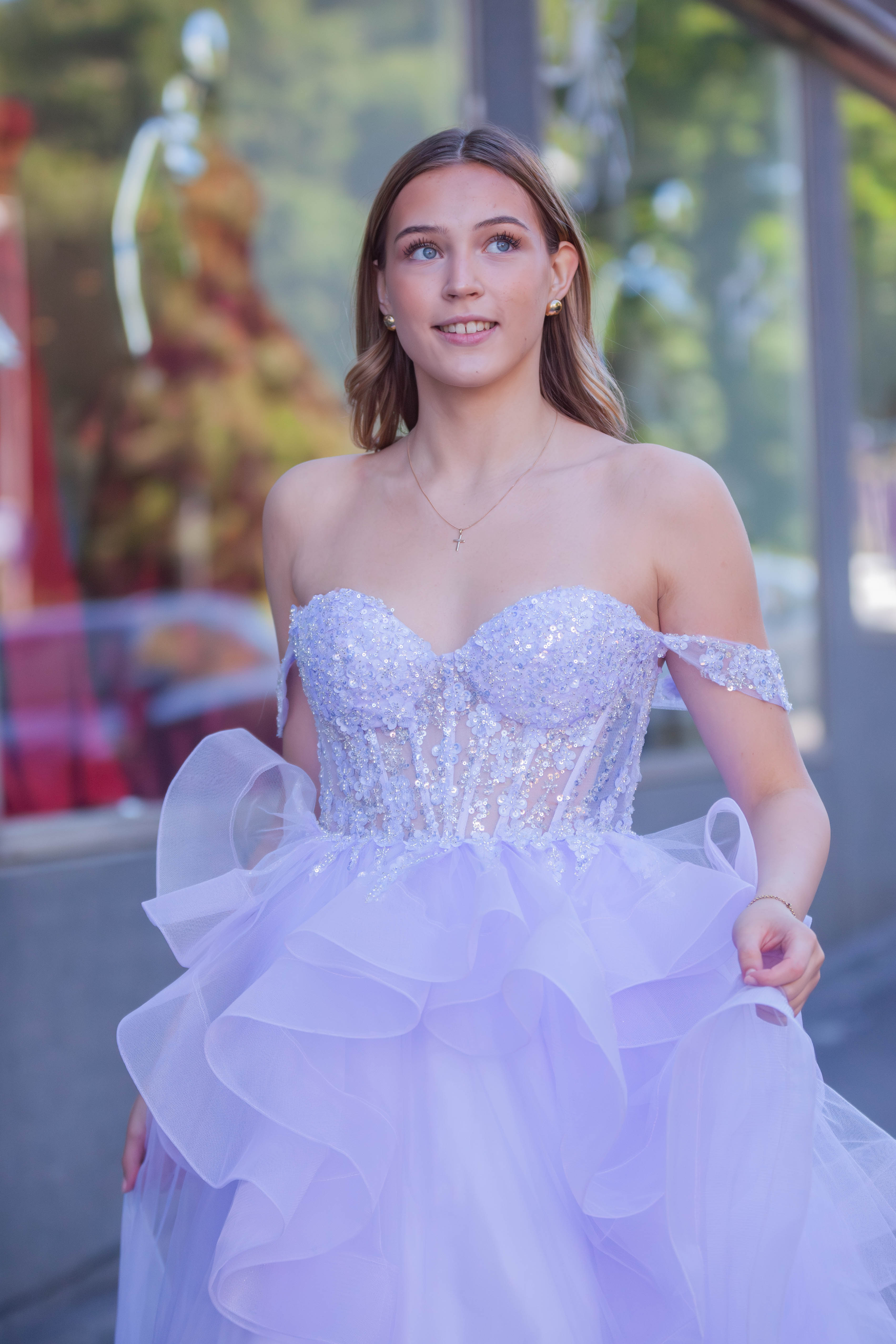 PROM DRESS CAROLINE LIGHT VIOLET