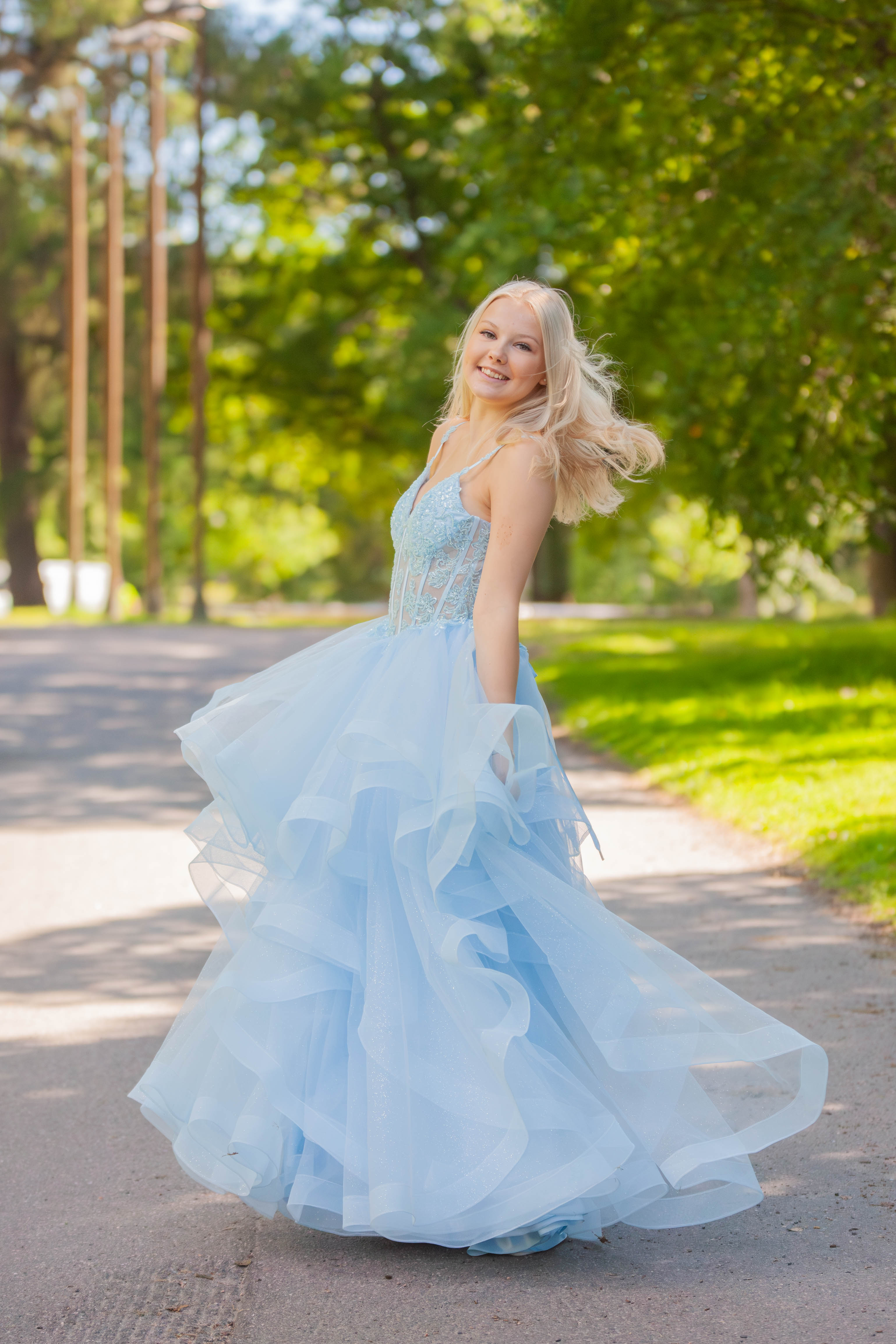 VANHOJENTANSSIMEKKO U6125P-STARLITE ICEBLUE