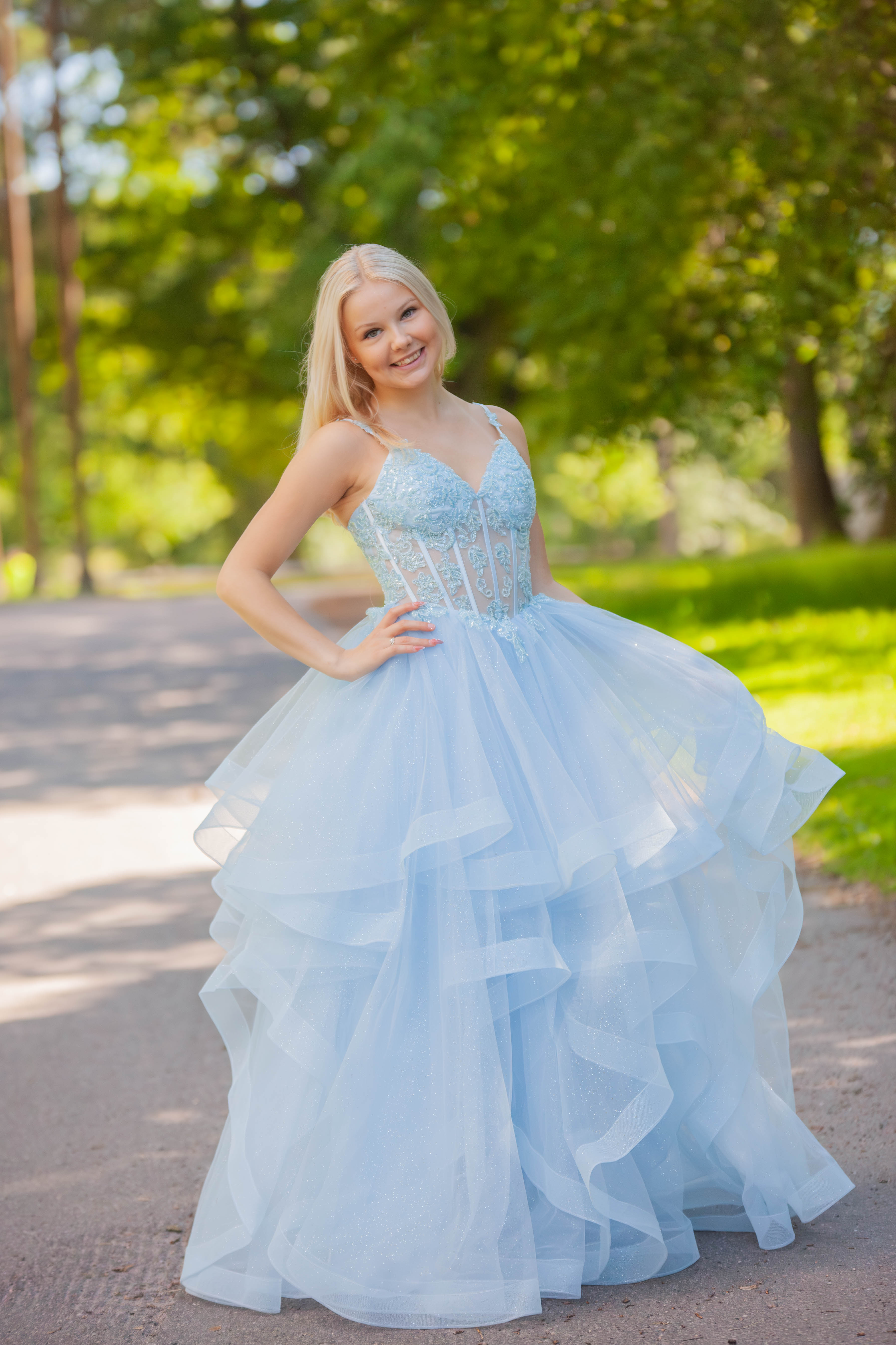 VANHOJENTANSSIMEKKO U6125P-STARLITE ICEBLUE