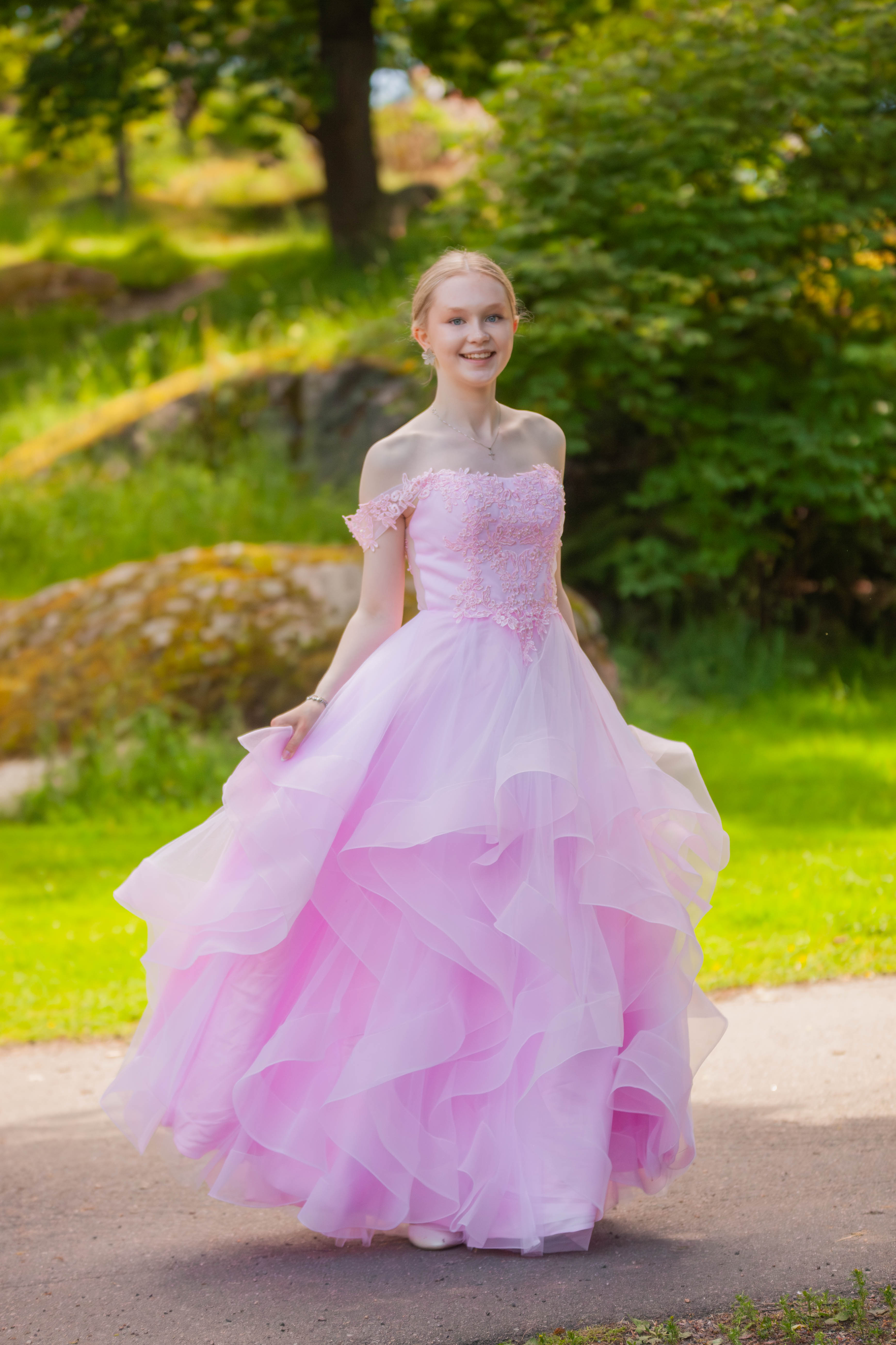 VANHOJENTANSSIMEKKO H4607PS-TULLE ROSEPINK