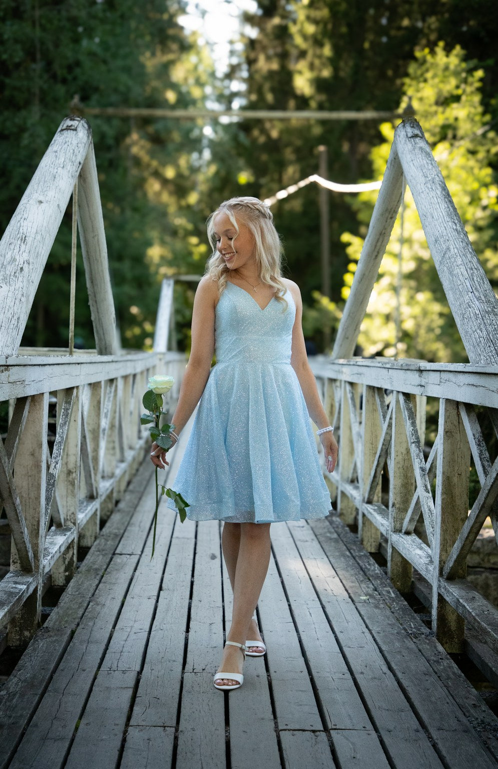 DRESS U4443SS-CRYSTAL ICEBLUE