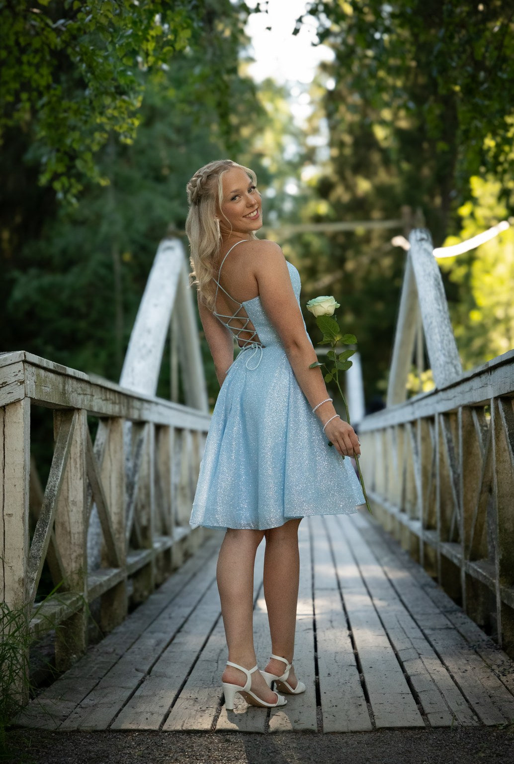 DRESS U4443SS-CRYSTAL ICEBLUE