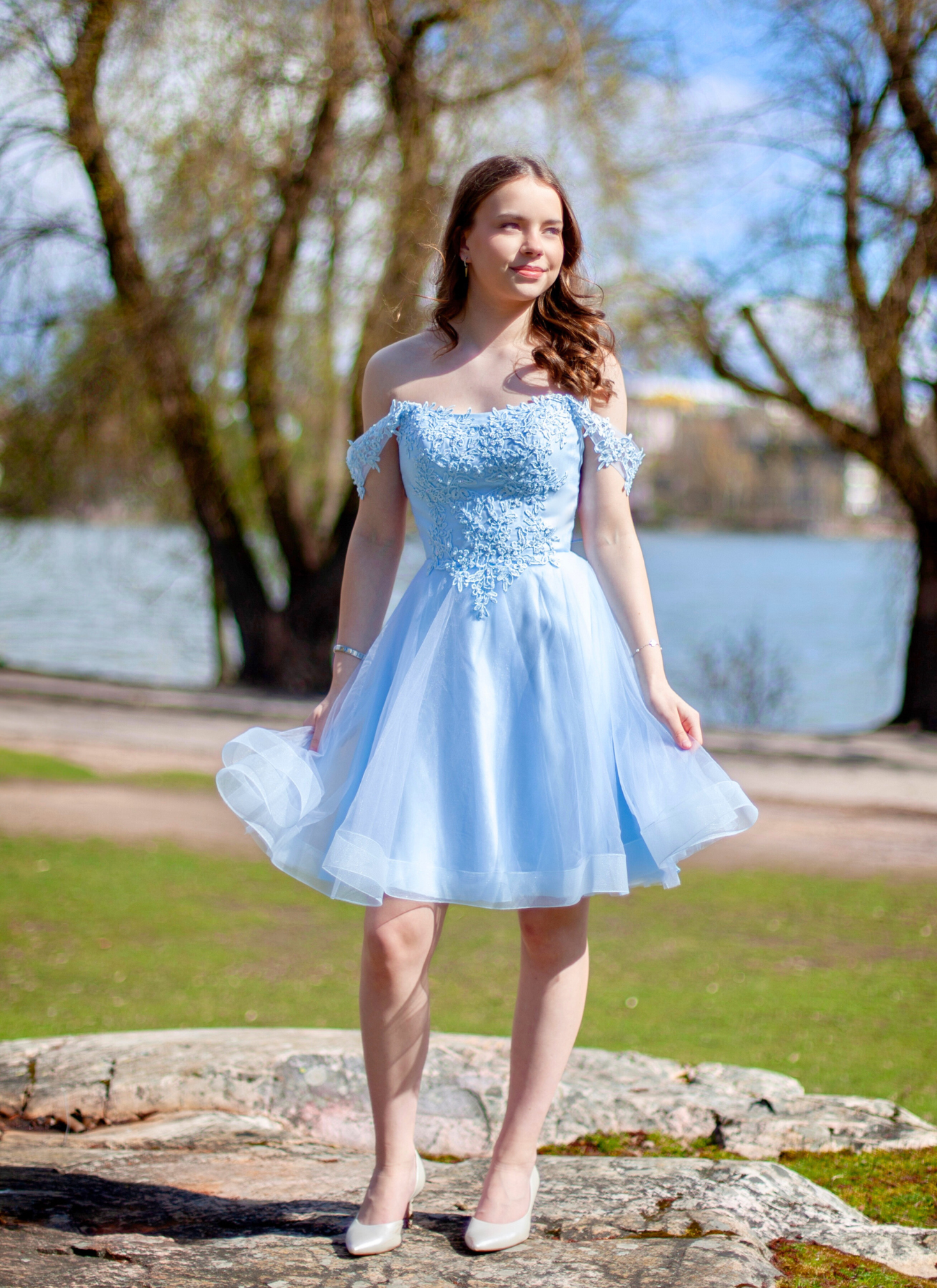 JUHLAMEKKO H4607S-TULLE ICEBLUE