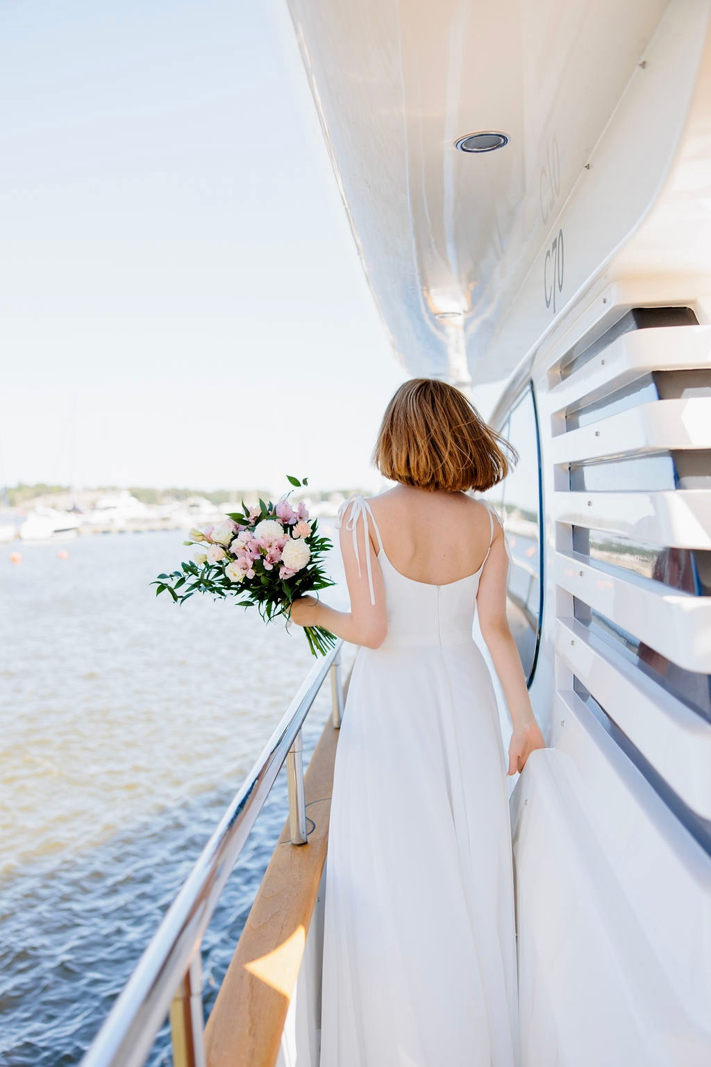 WEDDING DRESS H5020W-CHIFFON
