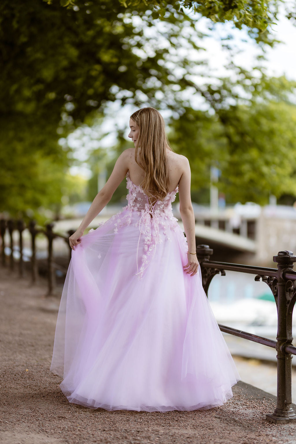PROM DRESS "LAURA" U4882P-TULLE ORCHID