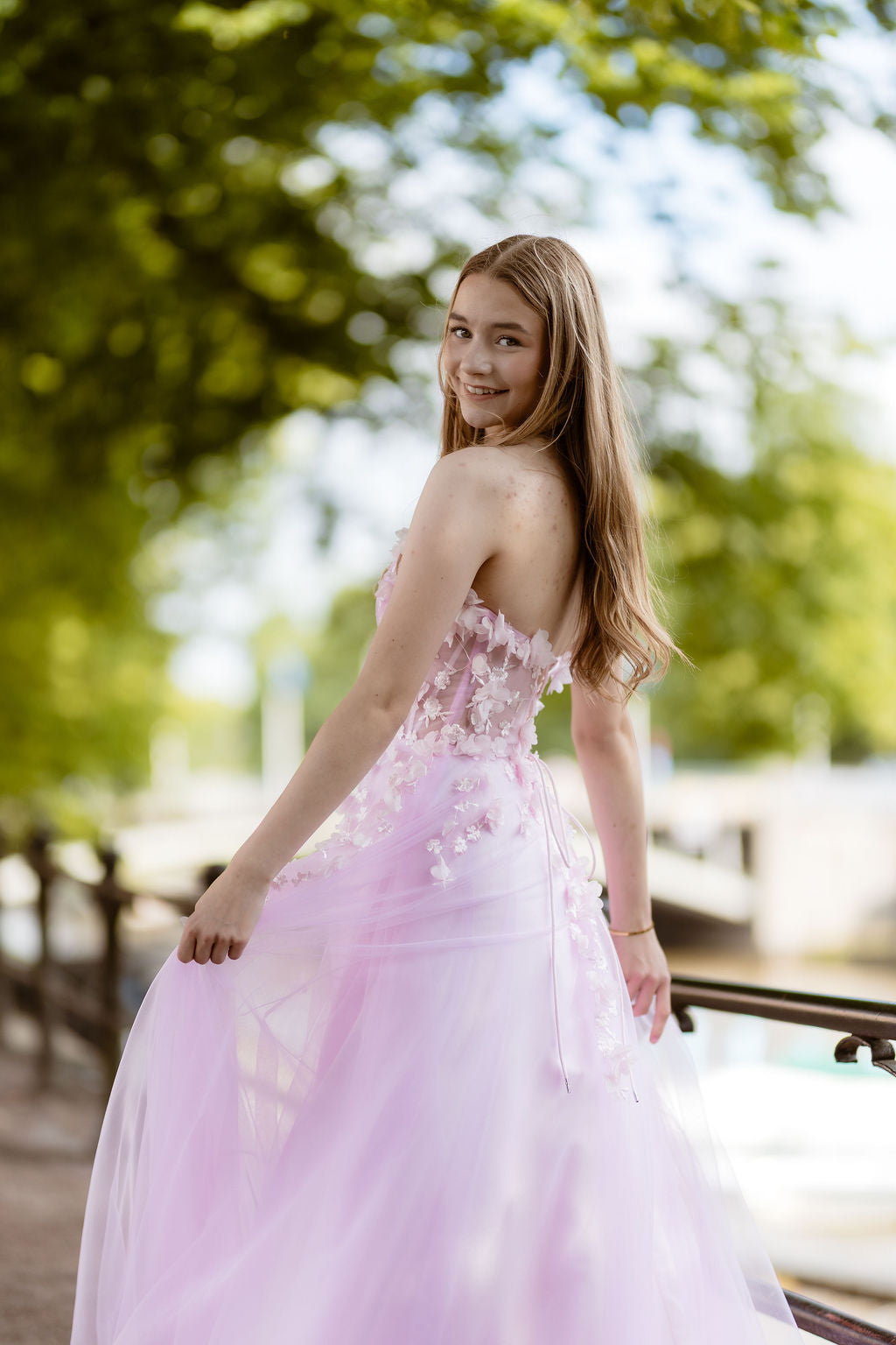 PROM DRESS "LAURA" U4882P-TULLE ORCHID