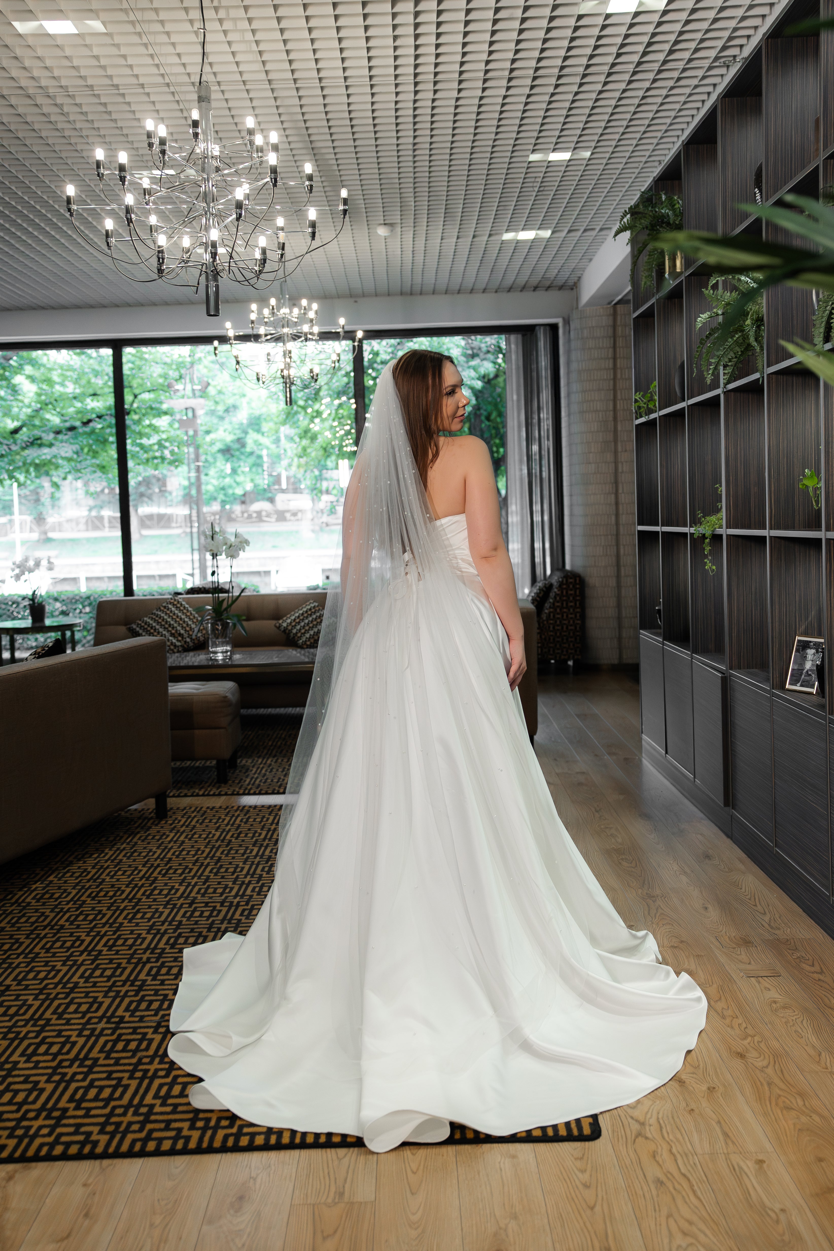 WEDDING DRESS H4708W-SOFTSATIN