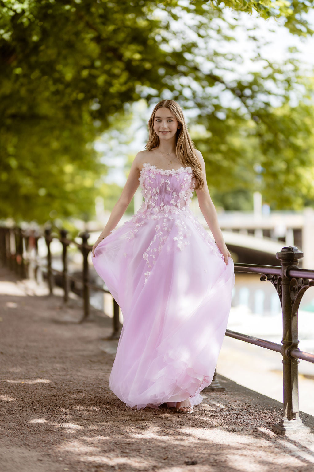 PROM DRESS "LAURA" U4882P-TULLE ORCHID