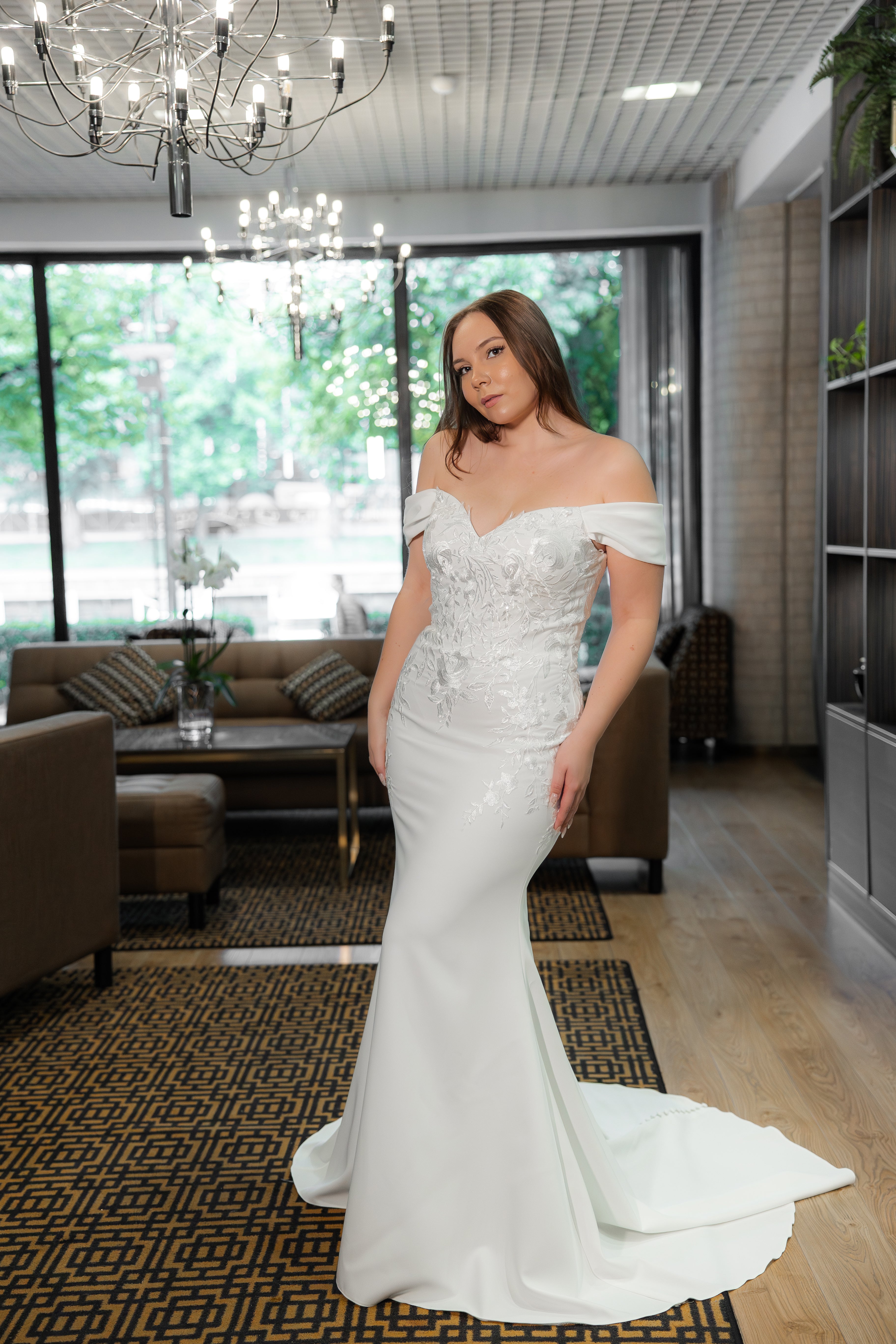 WEDDING DRESS H6024W-JERSEY