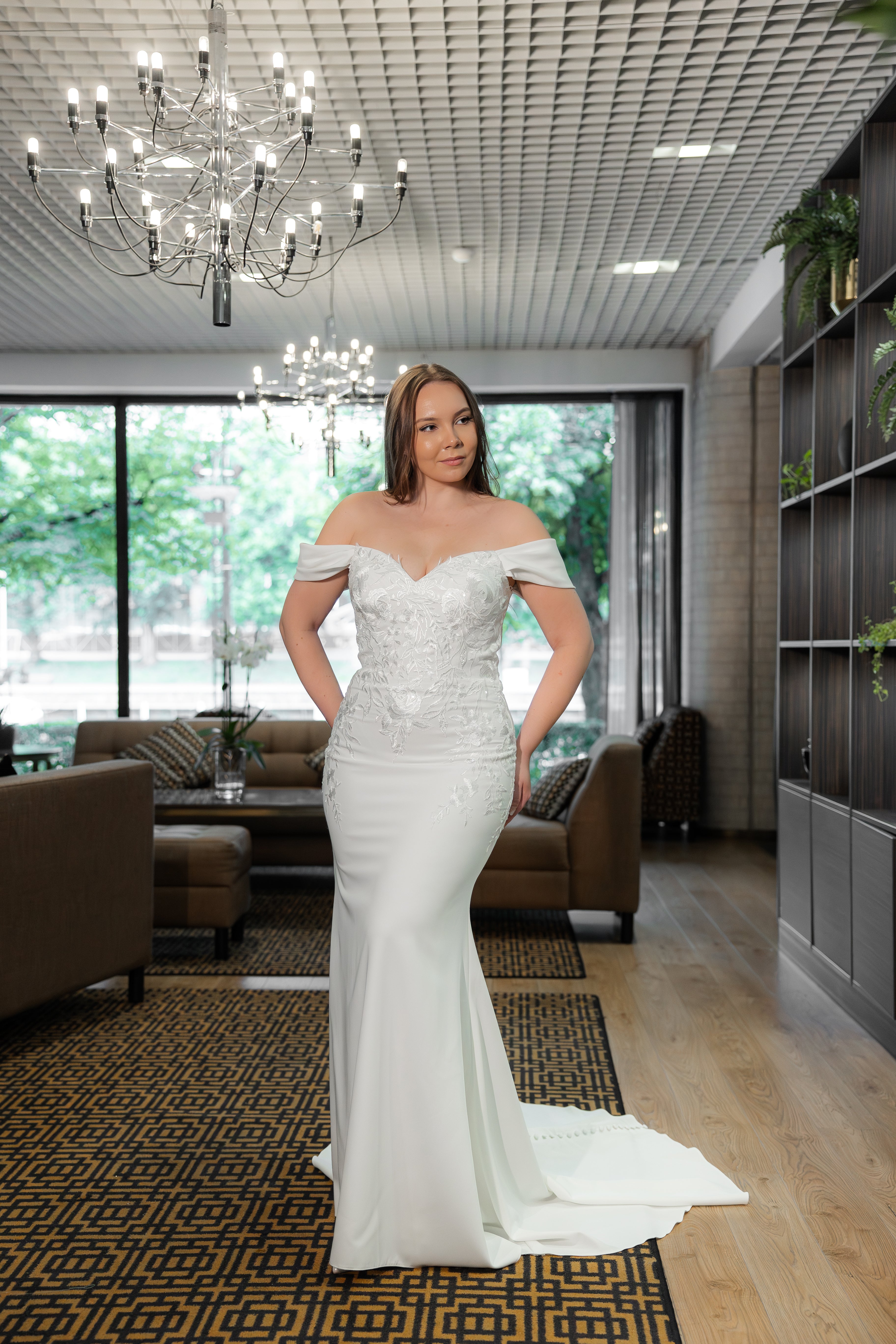 WEDDING DRESS H6024W-JERSEY