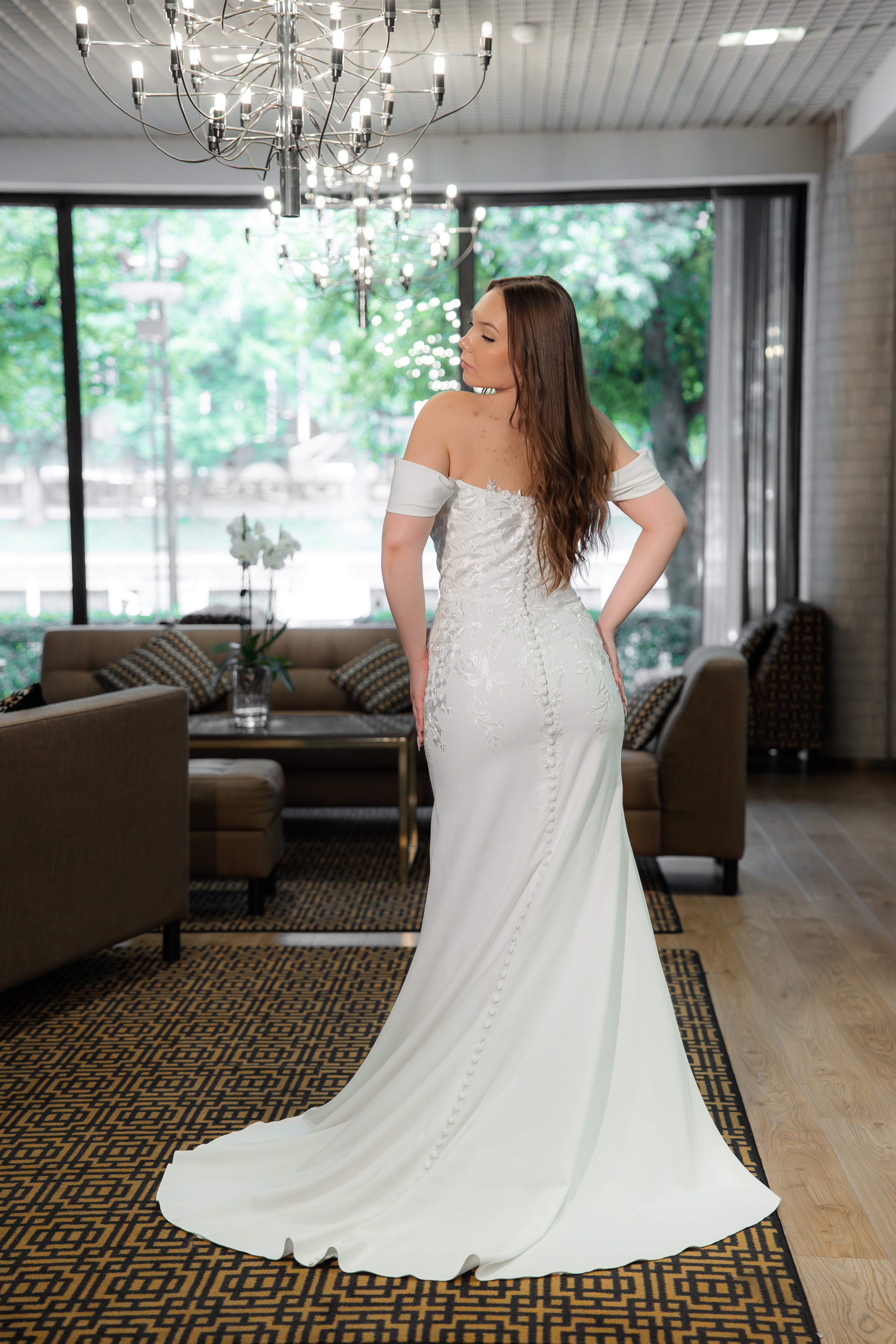 WEDDING DRESS H6024W-JERSEY