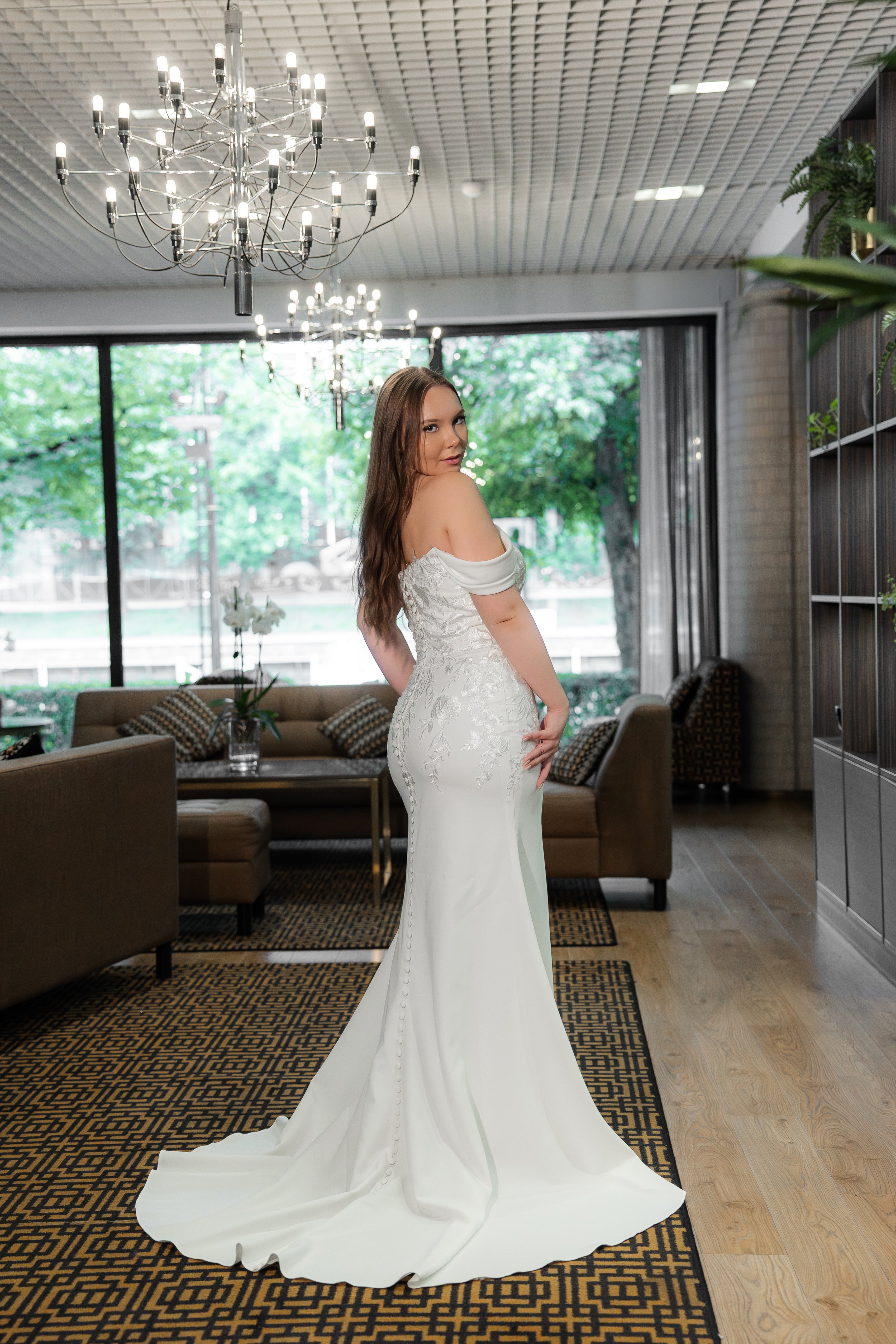 WEDDING DRESS H6024W-JERSEY