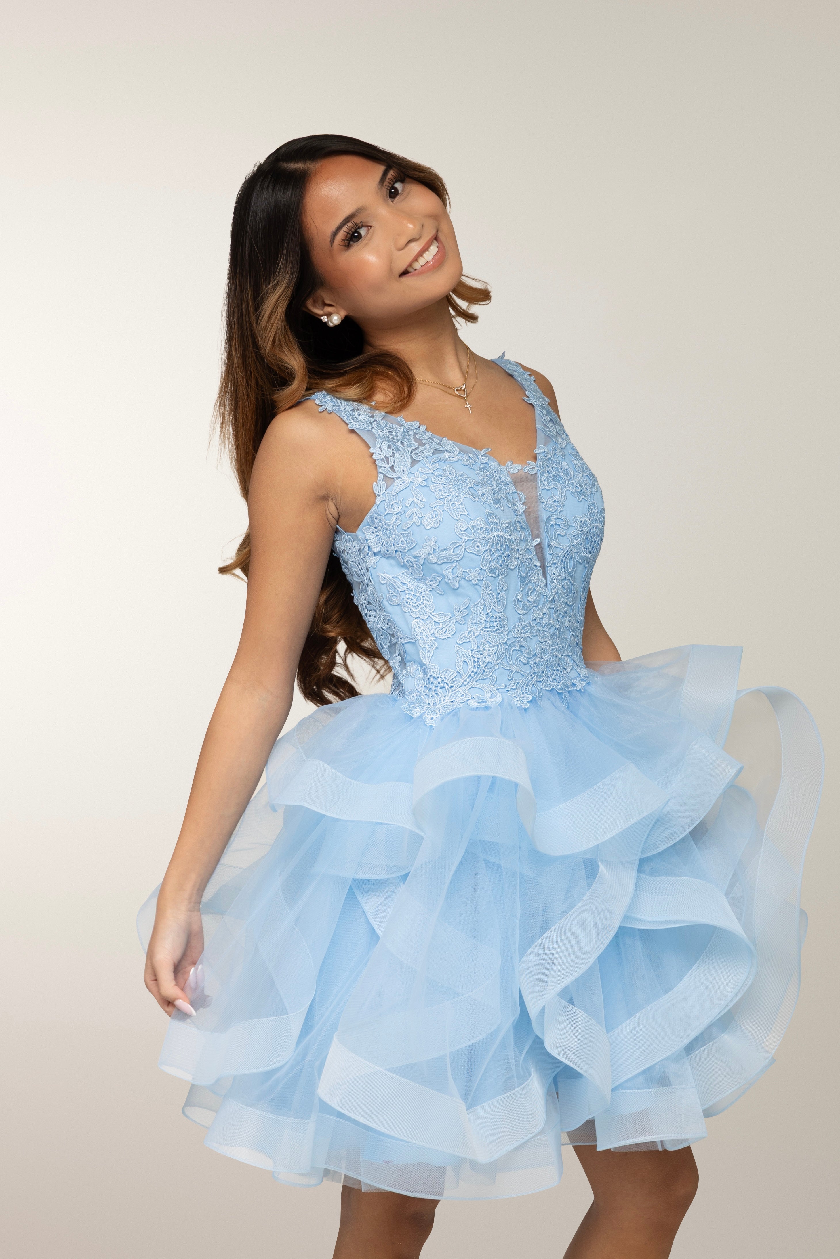 JUHLAMEKKO H303417S-TULLE LIGHTBLUE