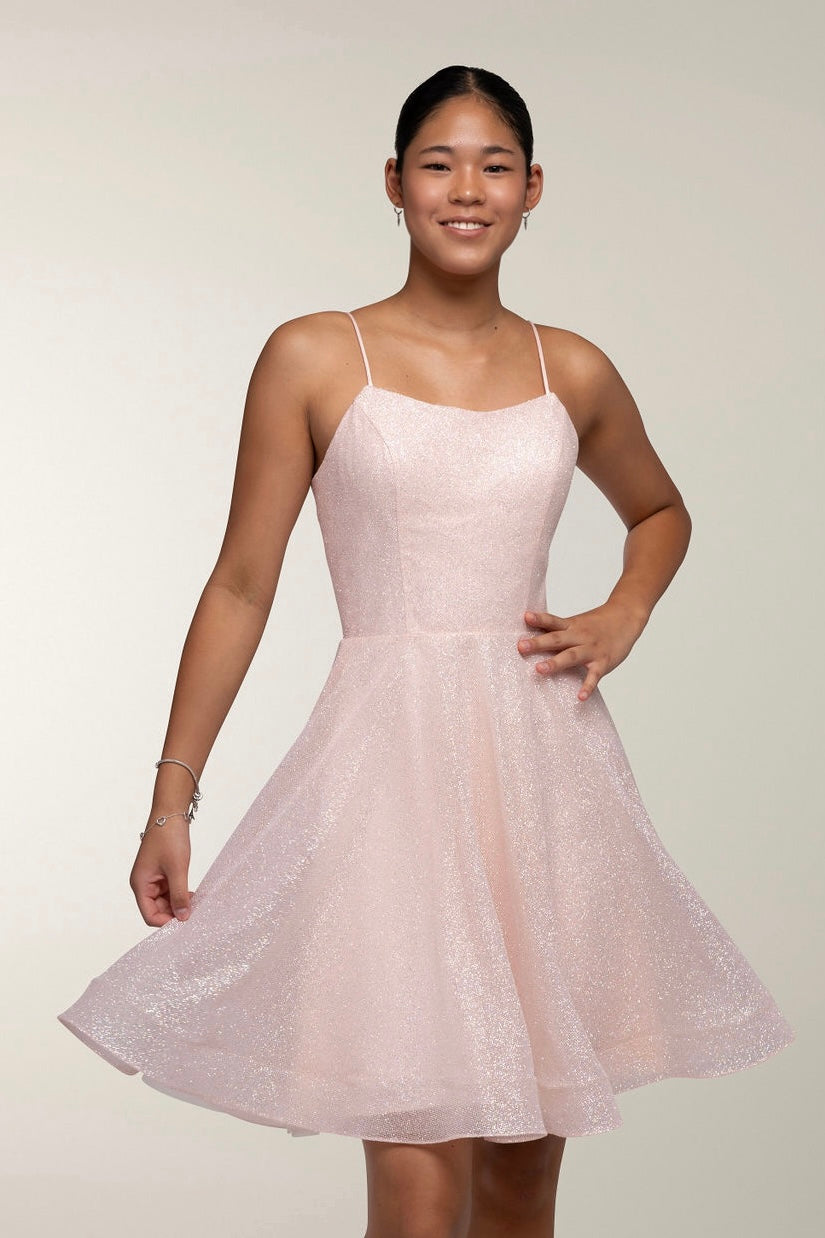 DRESS U4442S-CRYSTAL NUDEPINK