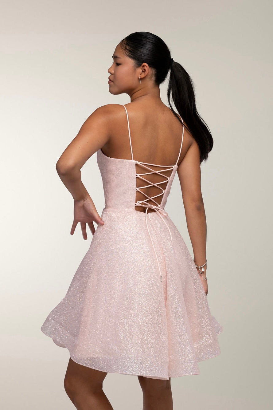 DRESS U4442S-CRYSTAL NUDEPINK