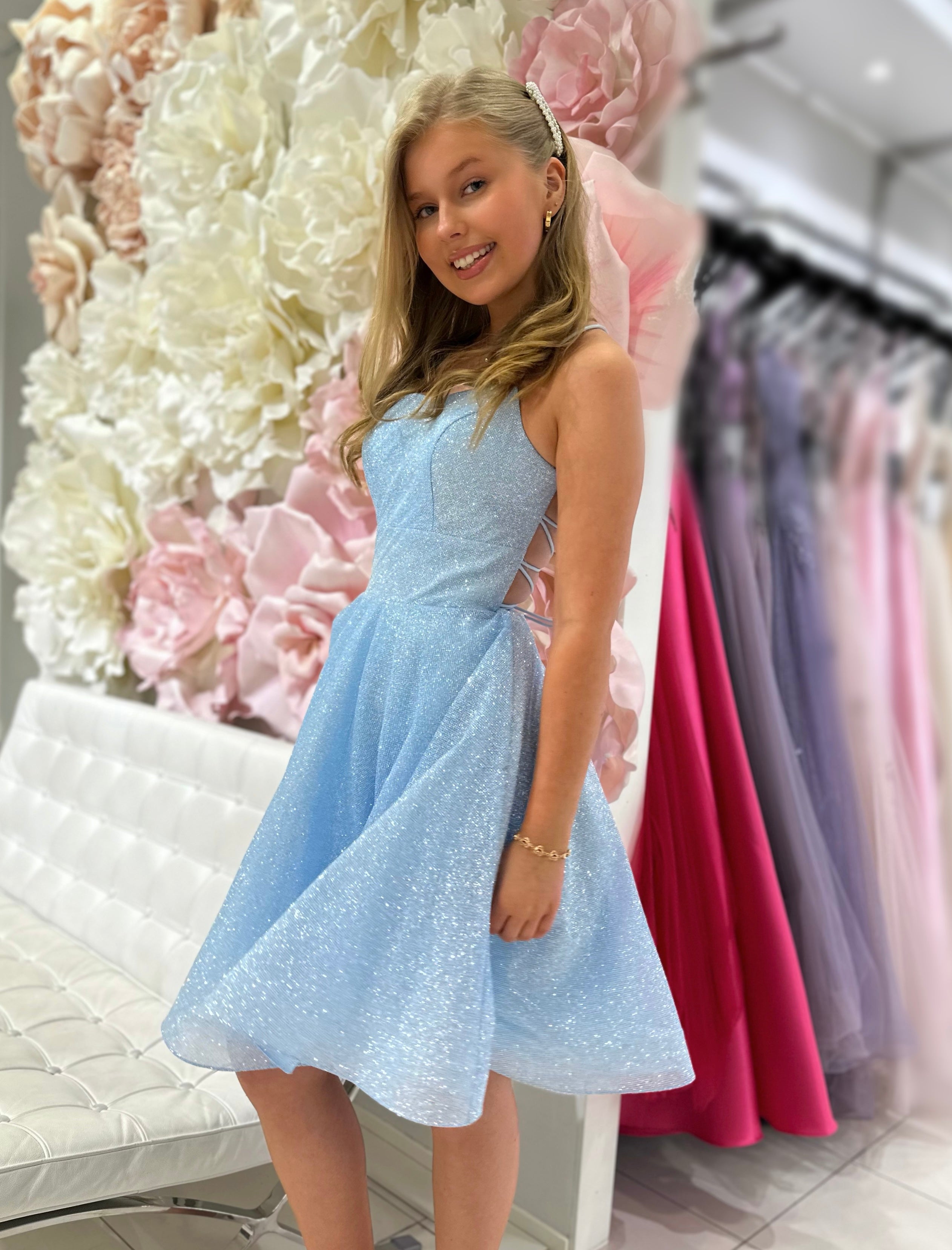 DRESS U5004S-CRYSTAL ICEBLUE