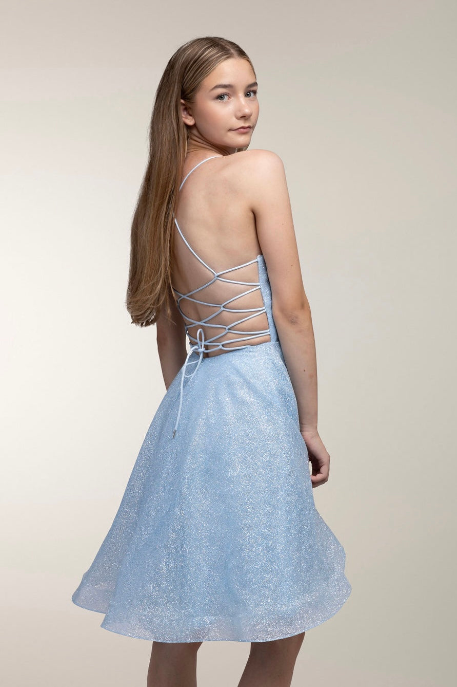 DRESS U5004S-CRYSTAL ICEBLUE