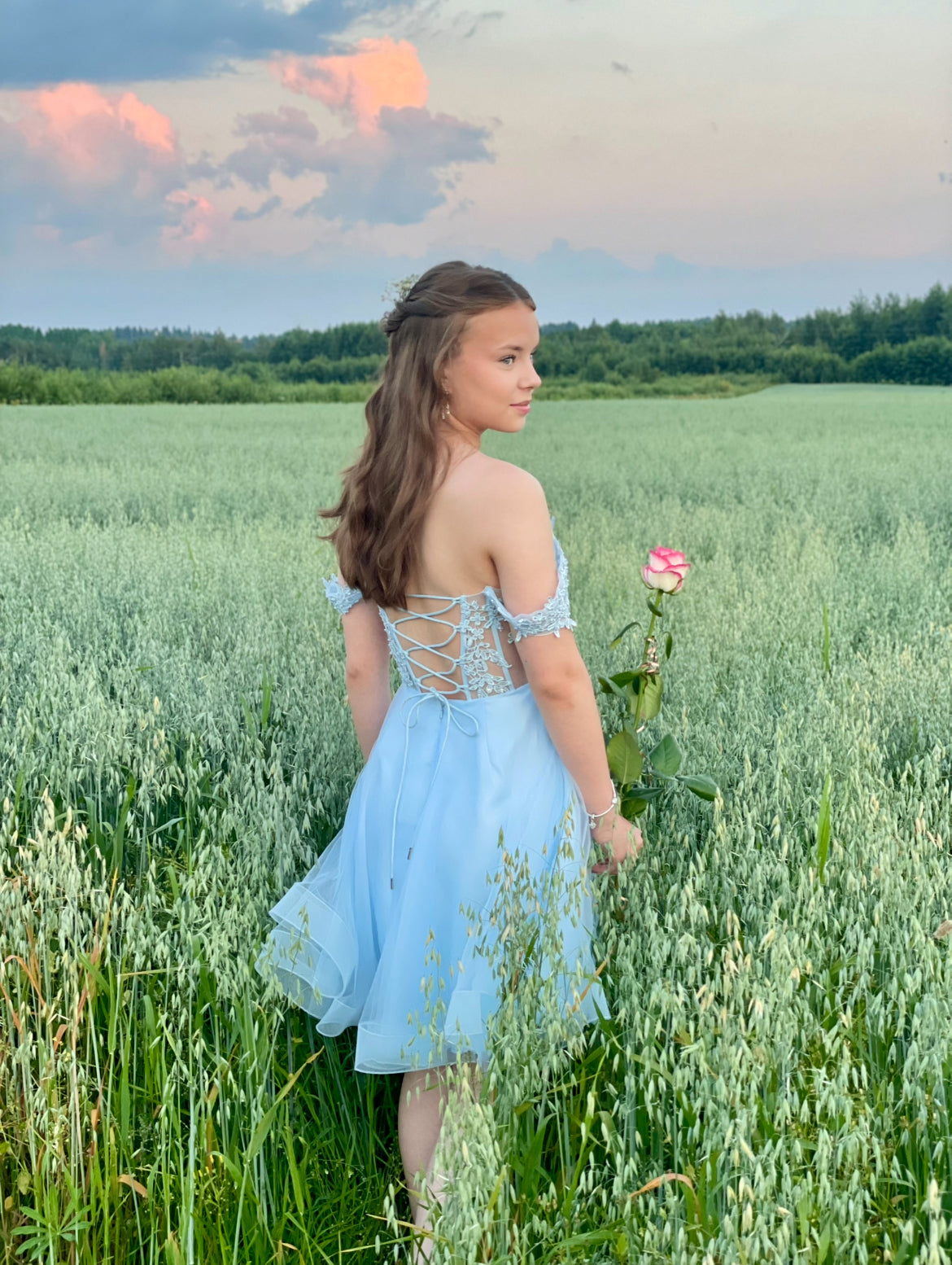 JUHLAMEKKO H4607S-TULLE ICEBLUE
