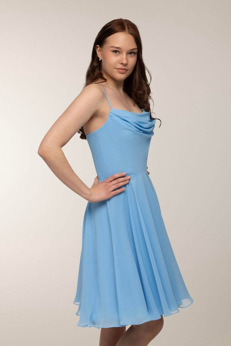 JUHLAMEKKO H4643S-CHIFFON LIGHT BLUE