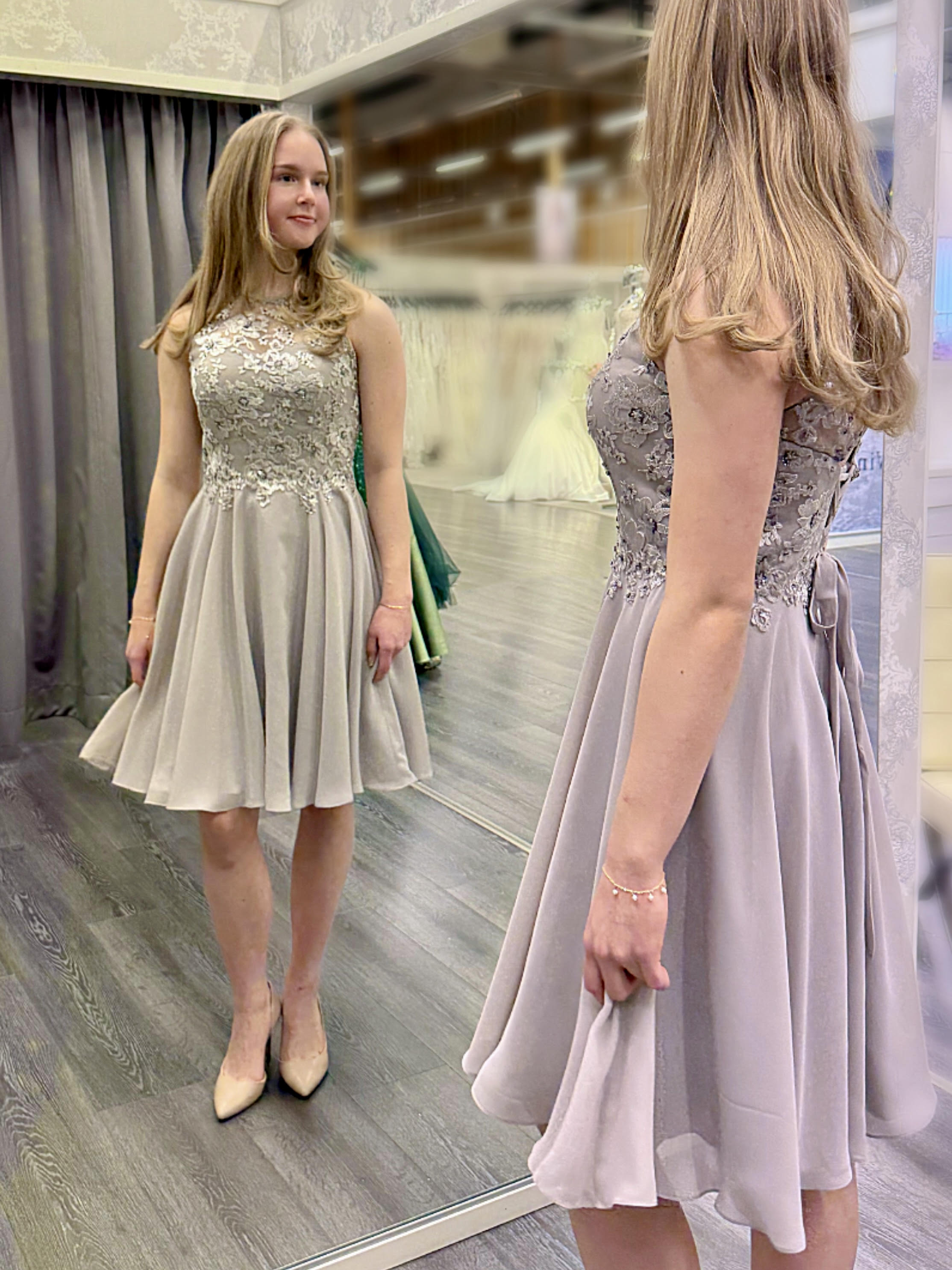 JUHLAMEKKO H3610S-CHIFFON SILVERGREY