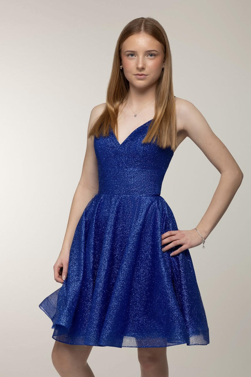 DRESS U4443SS-CRYSTAL ROYALBLUE