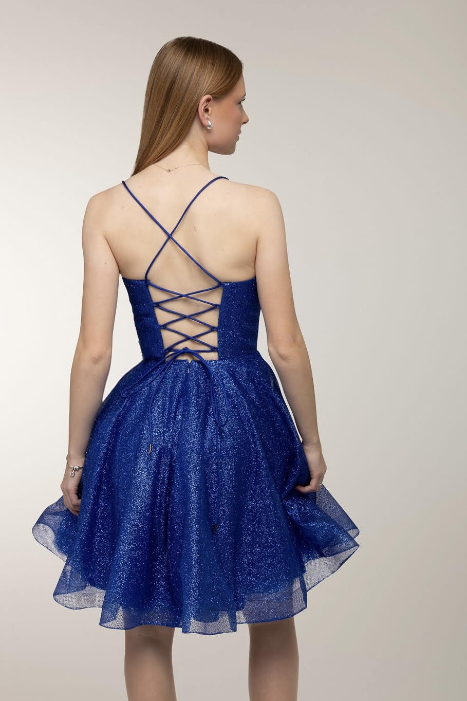 DRESS U4443SS-CRYSTAL ROYALBLUE