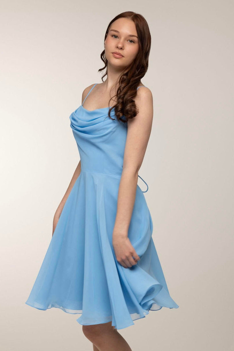 JUHLAMEKKO H4643S-CHIFFON LIGHT BLUE