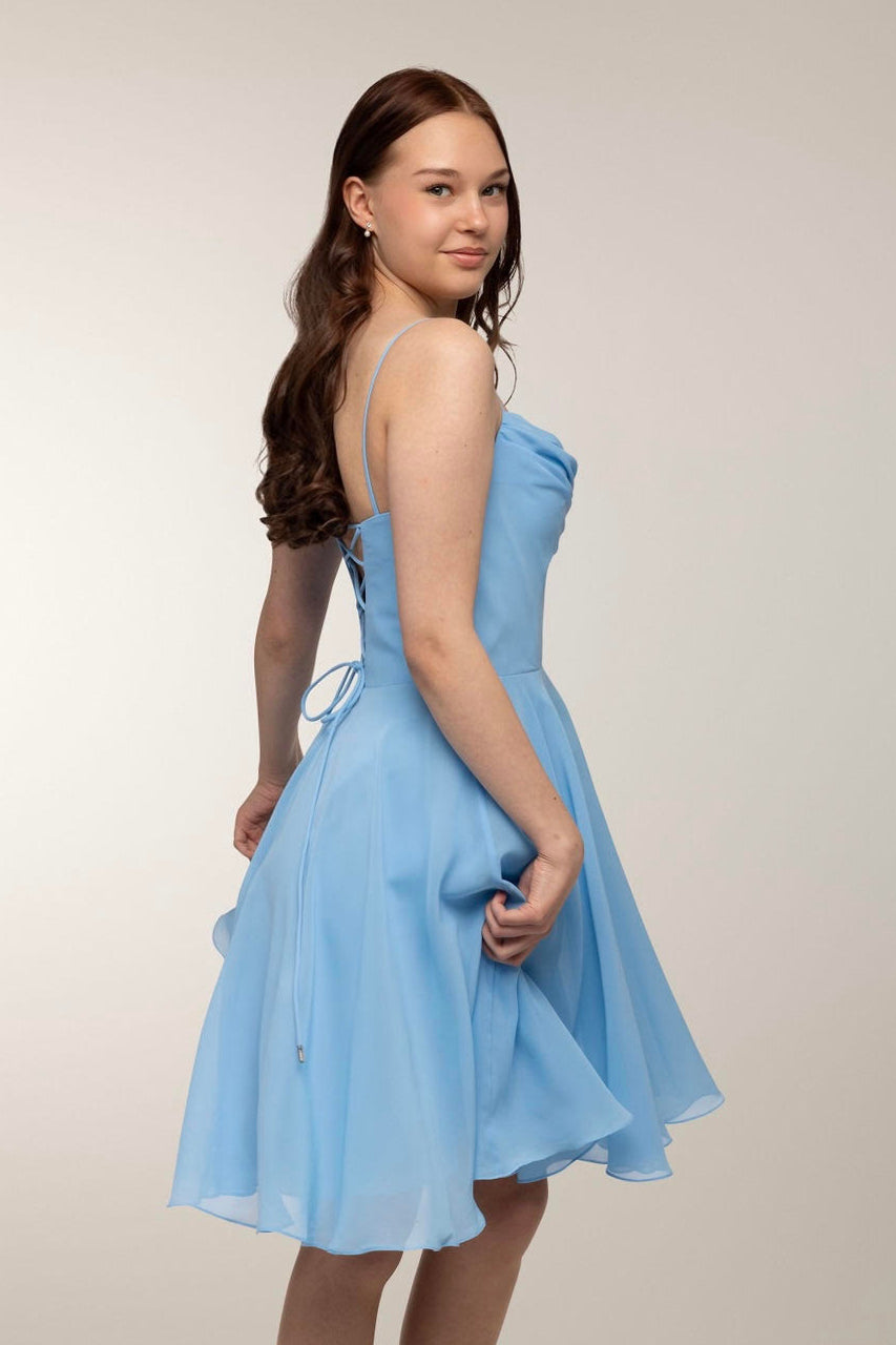 JUHLAMEKKO H4643S-CHIFFON LIGHT BLUE