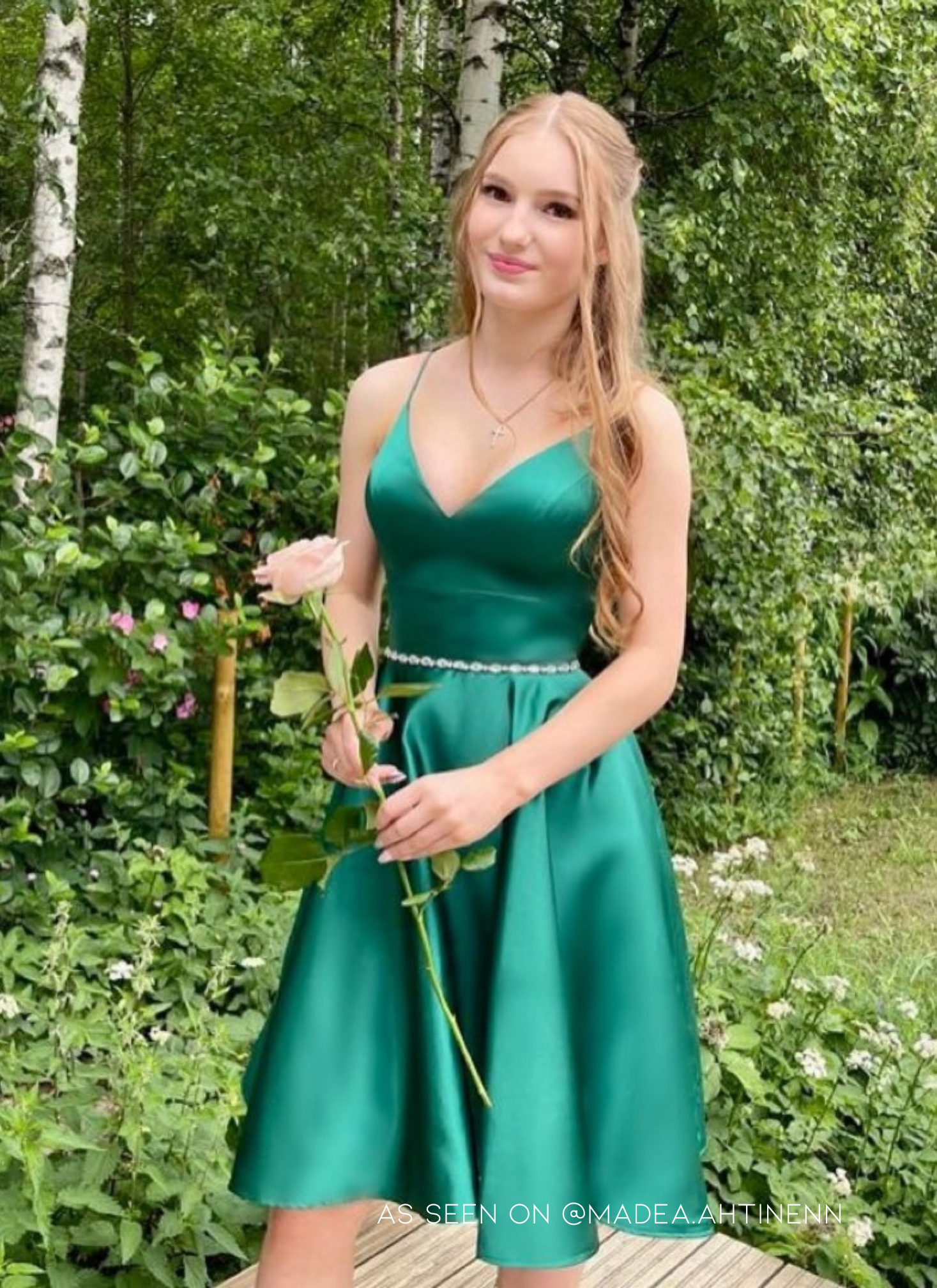 JUHLAMEKKO H4467S-SATIN DARKGREEN