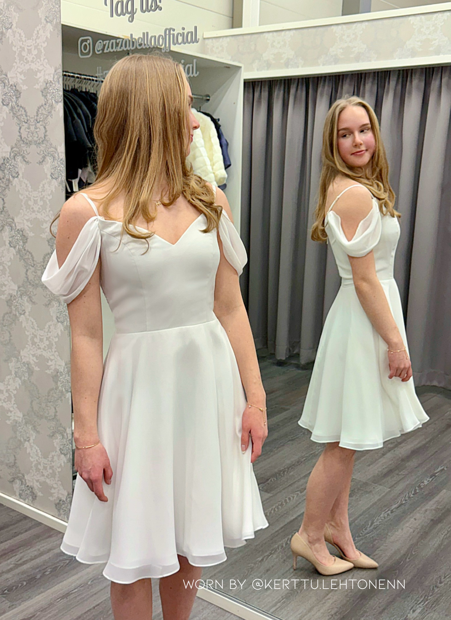 JUHLAMEKKO H288314S-CHIFFON IVORY