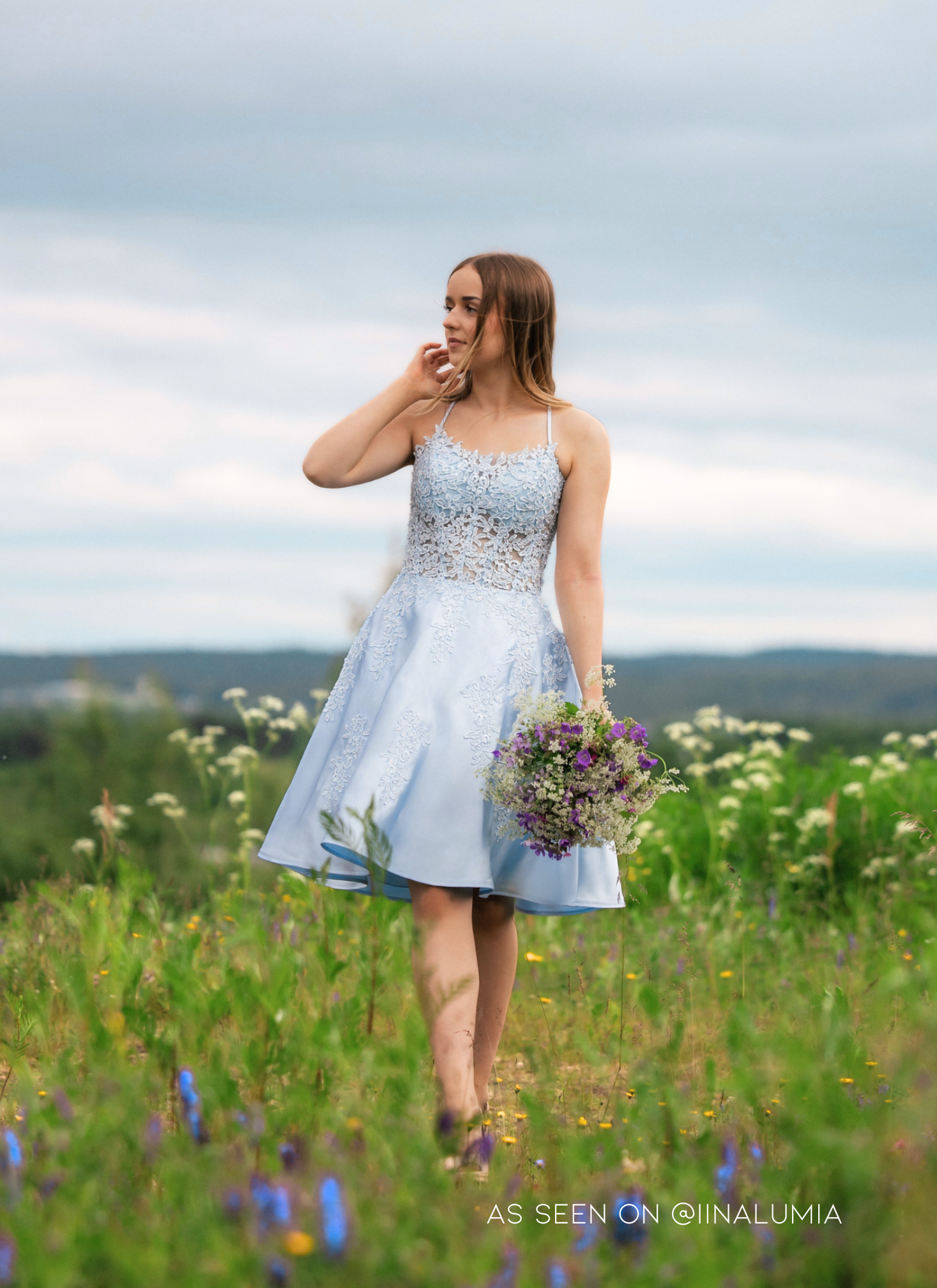 JUHLAMEKKO H4435S-SATIN ICEBLUE