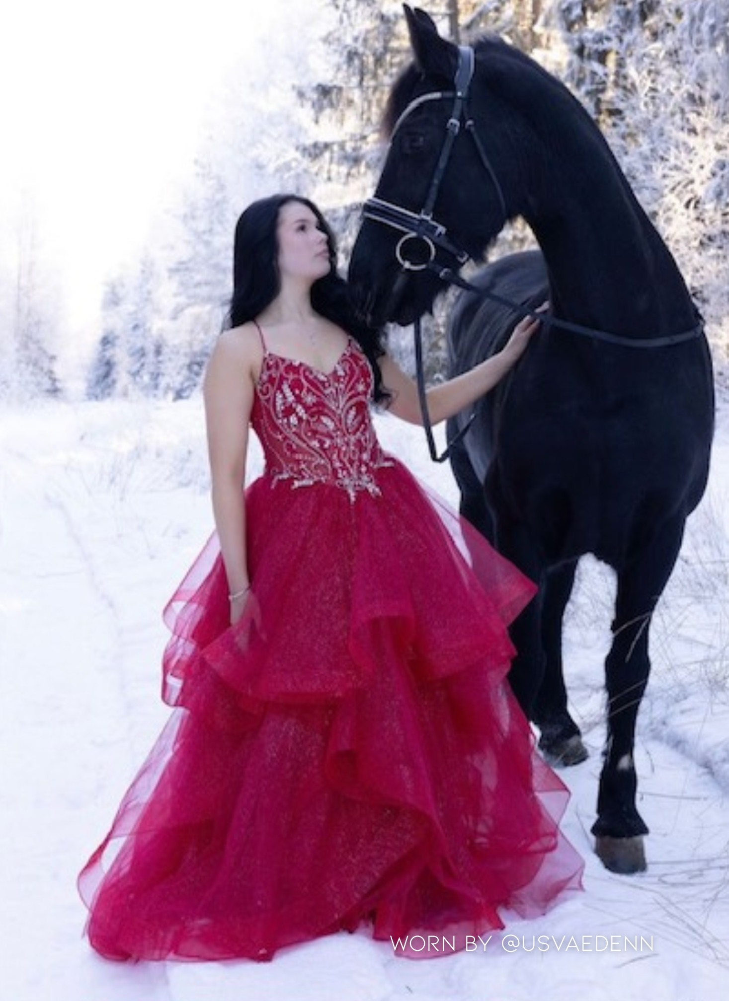 VANHOJENTANSSIMEKKO U4902P-STARLITE DARK RED