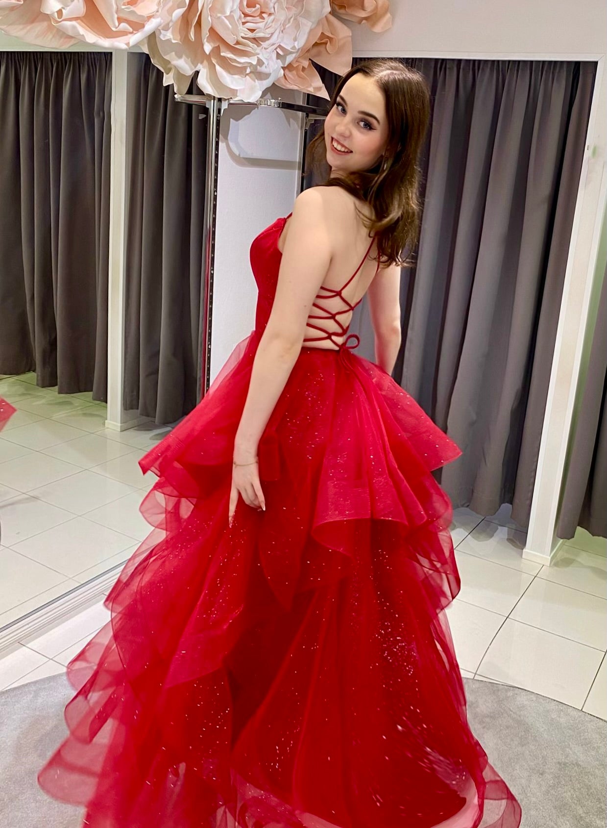 VANHOJENTANSSIMEKKO U4709PS-STARLITE DARKRED