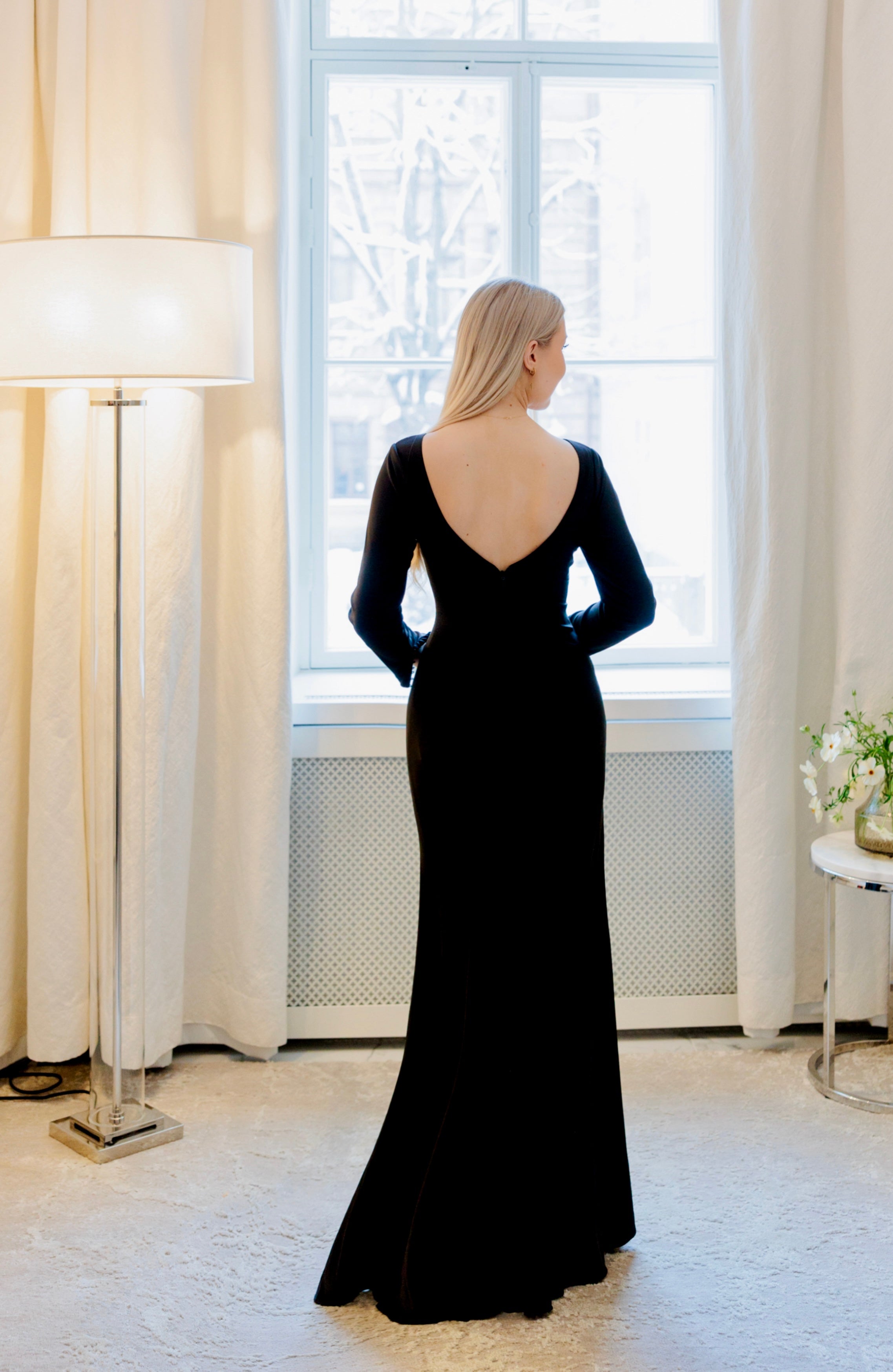 EVENING DRESS H4735L BLACK