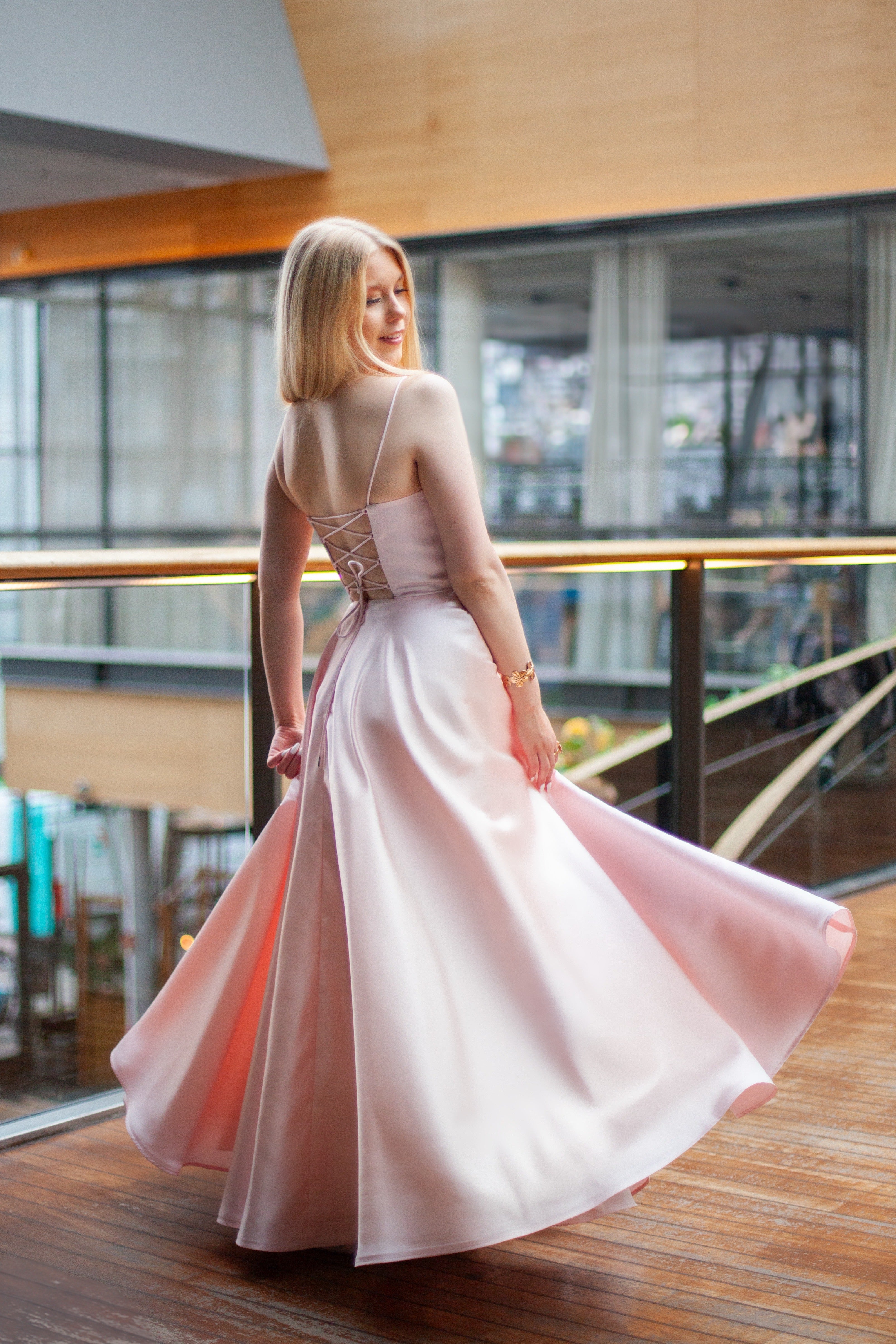 VANHOJENTANSSIMEKKO H4442P-SATIN PINK