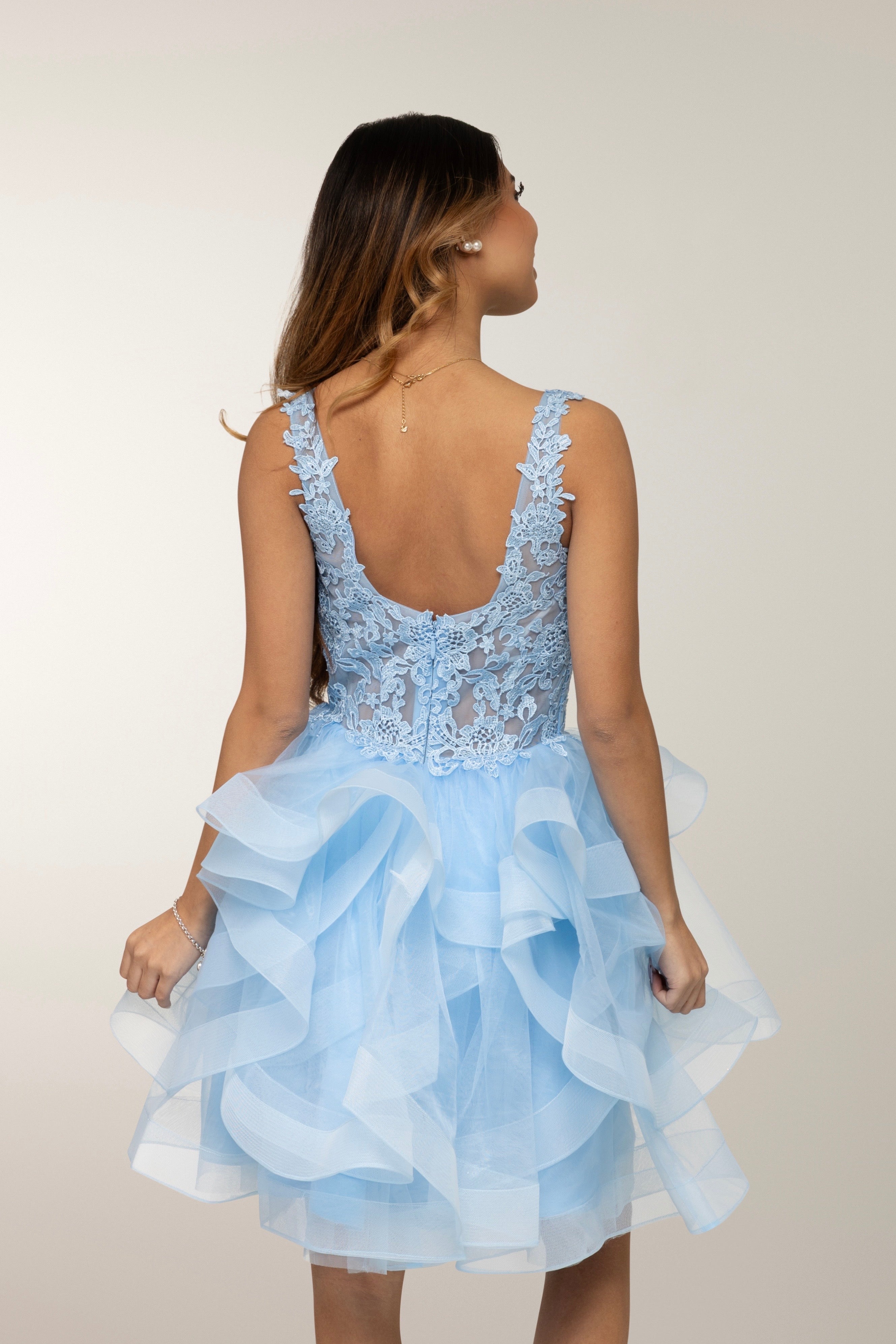 JUHLAMEKKO H303417S-TULLE LIGHTBLUE