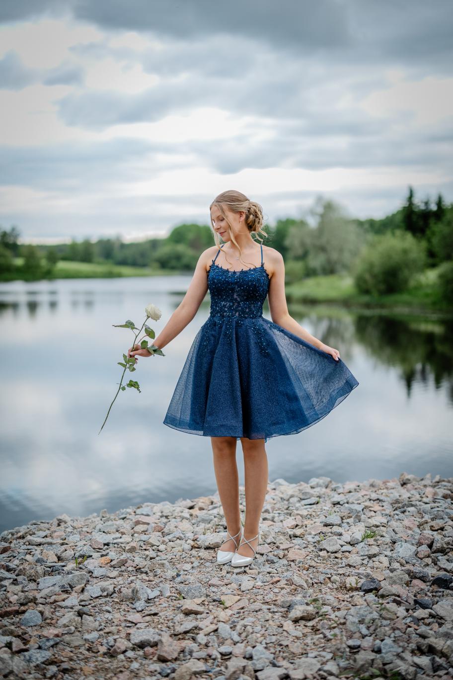 JUHLAMEKKO "TILMA" U4435SS-CRYSTAL NAVY