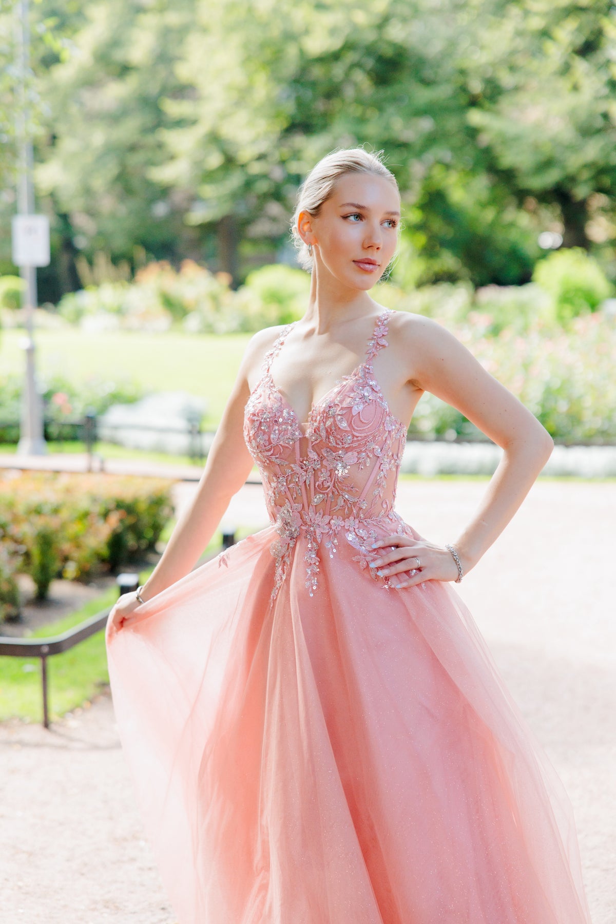 VANHOJENTANSSIMEKKO ISABEL DUSTYPINK