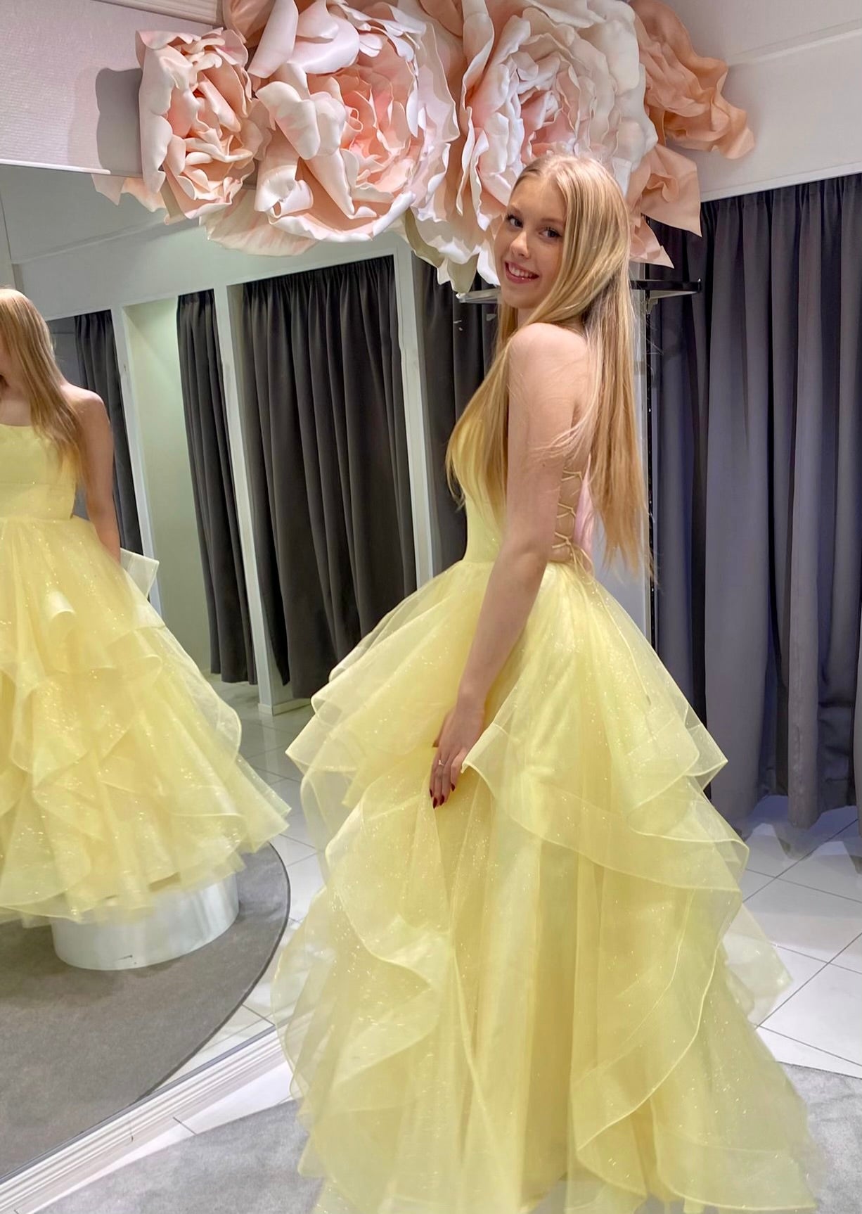 VANHOJENTANSSIMEKKO U4709PS-STARLITE YELLOW