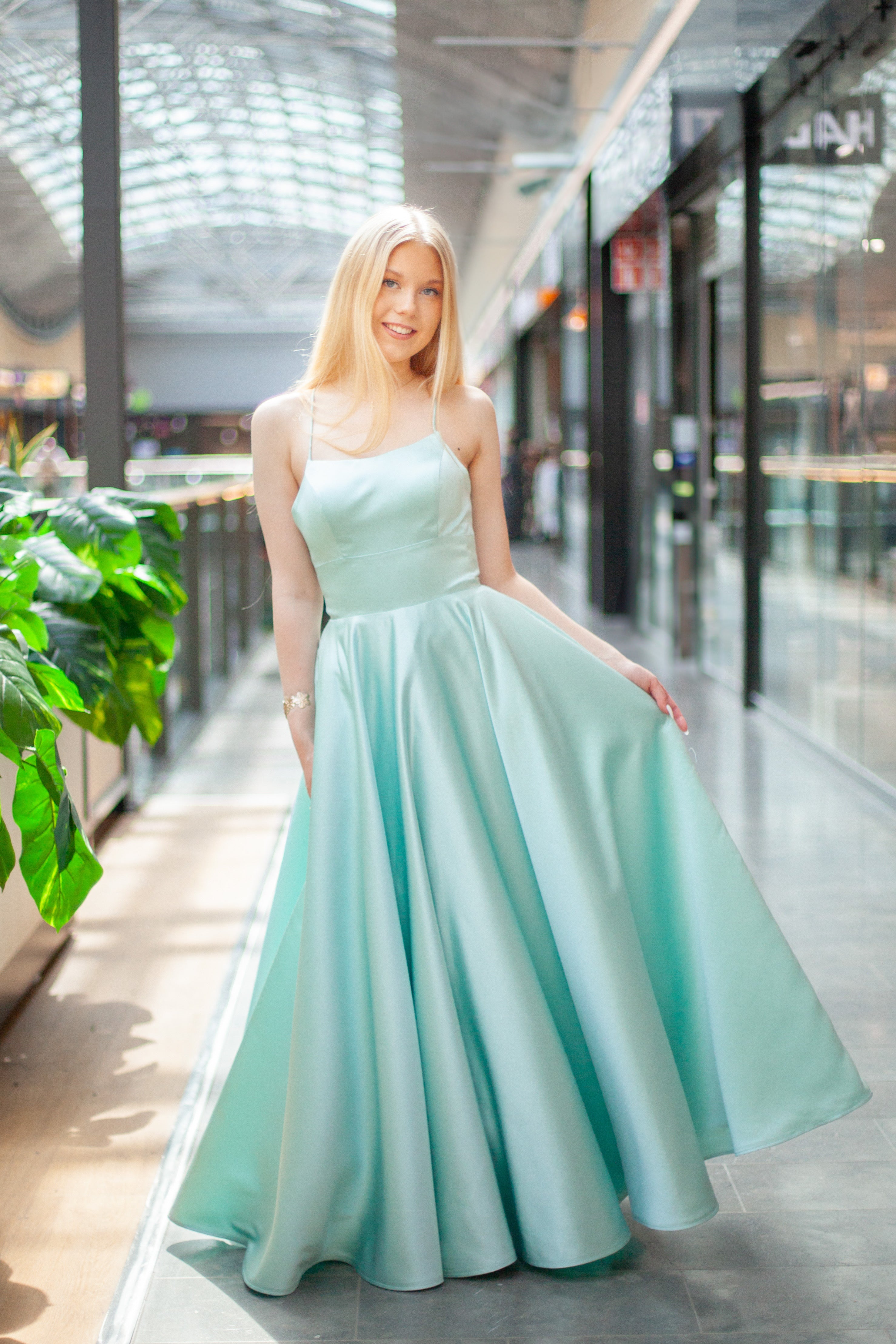 VANHOJENTANSSIMEKKO H5007PS-SATIN MINT