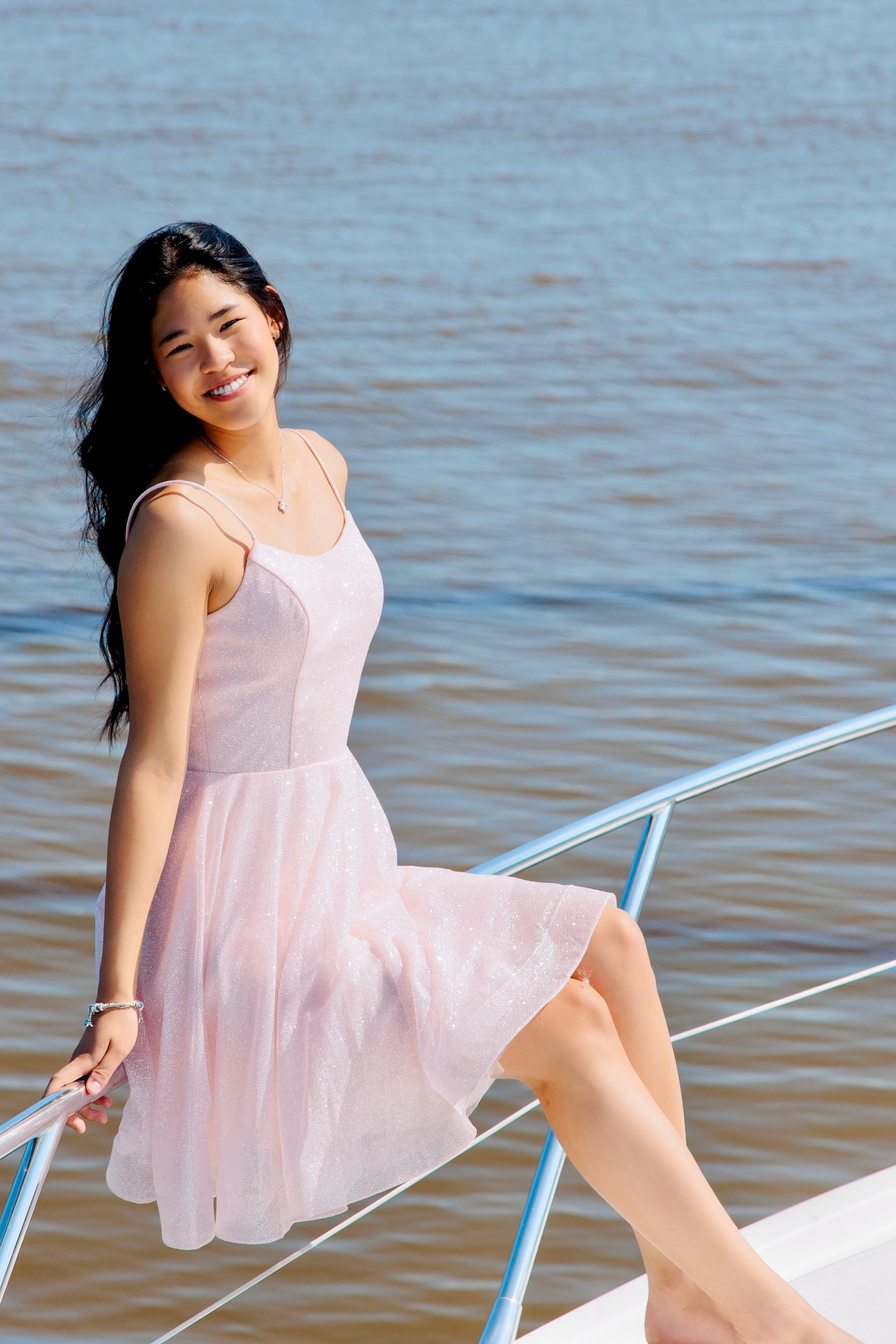 DRESS U4442S-CRYSTAL NUDEPINK