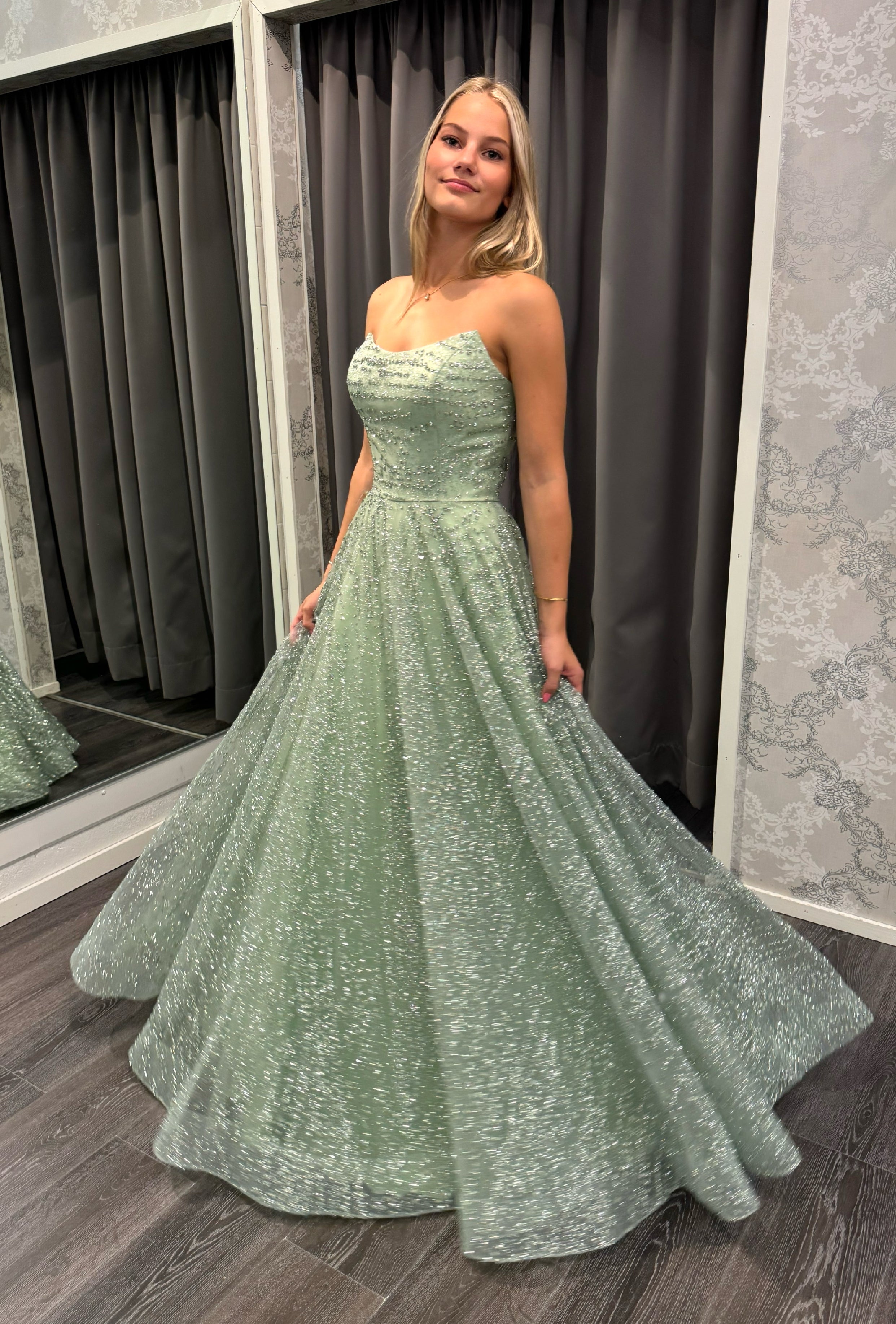 VANHOJENTANSSIMEKKO U4720P-LUXCRYSTAL LIGHT GREEN