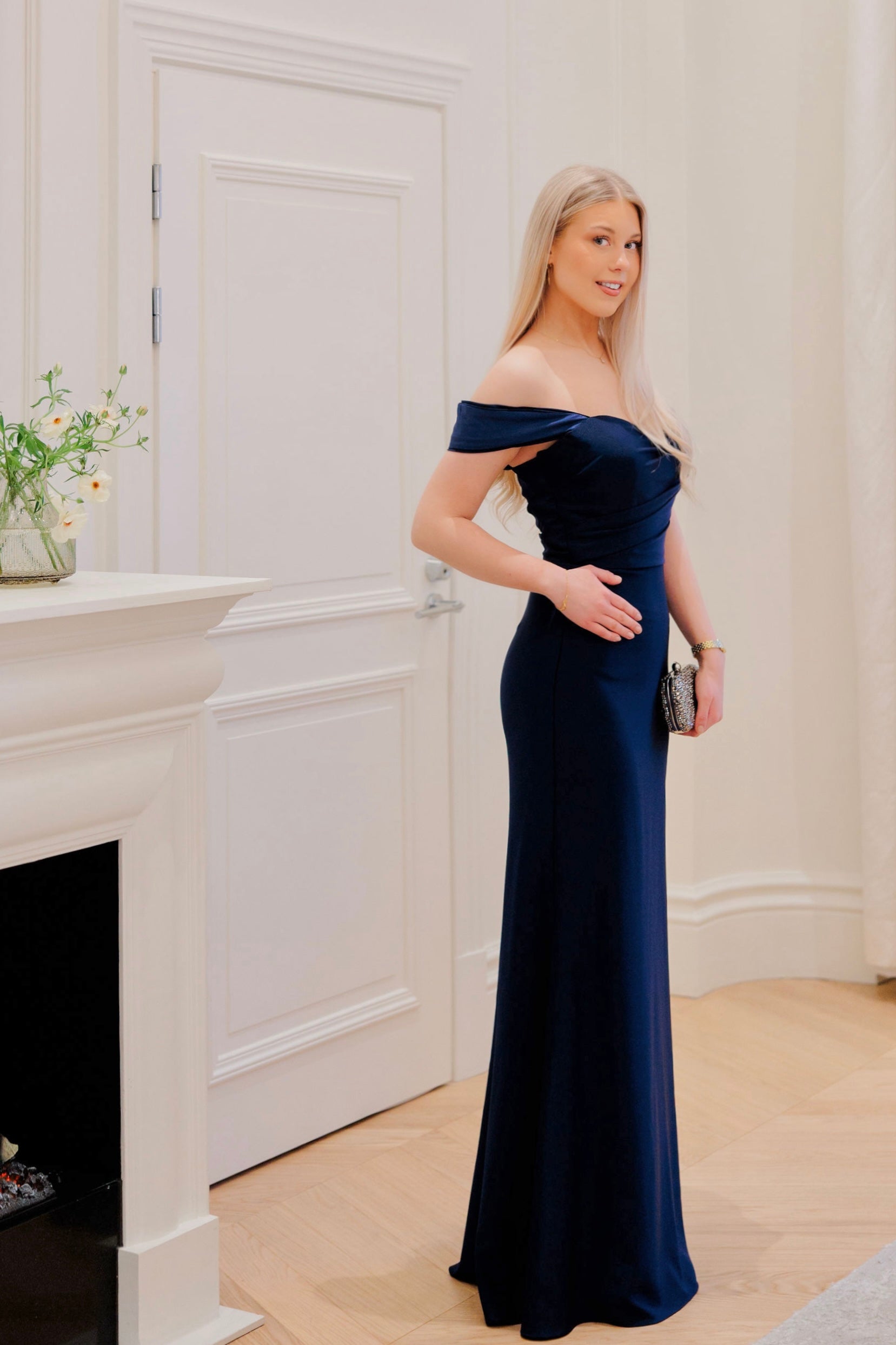 ILTAPUKU H4623L-ITALIANSATIN NAVY