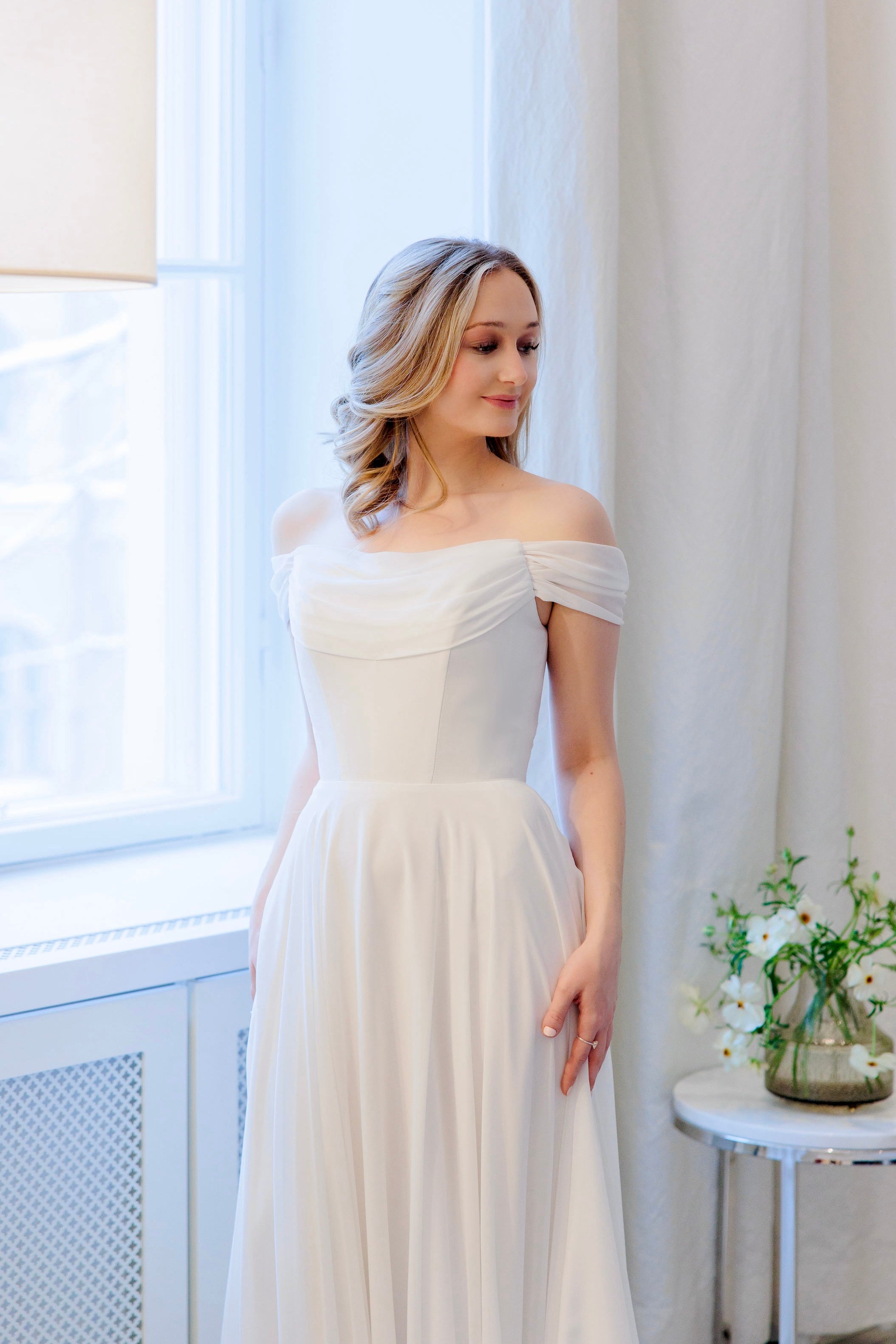 WEDDING DRESS H4669W-CHIFFON