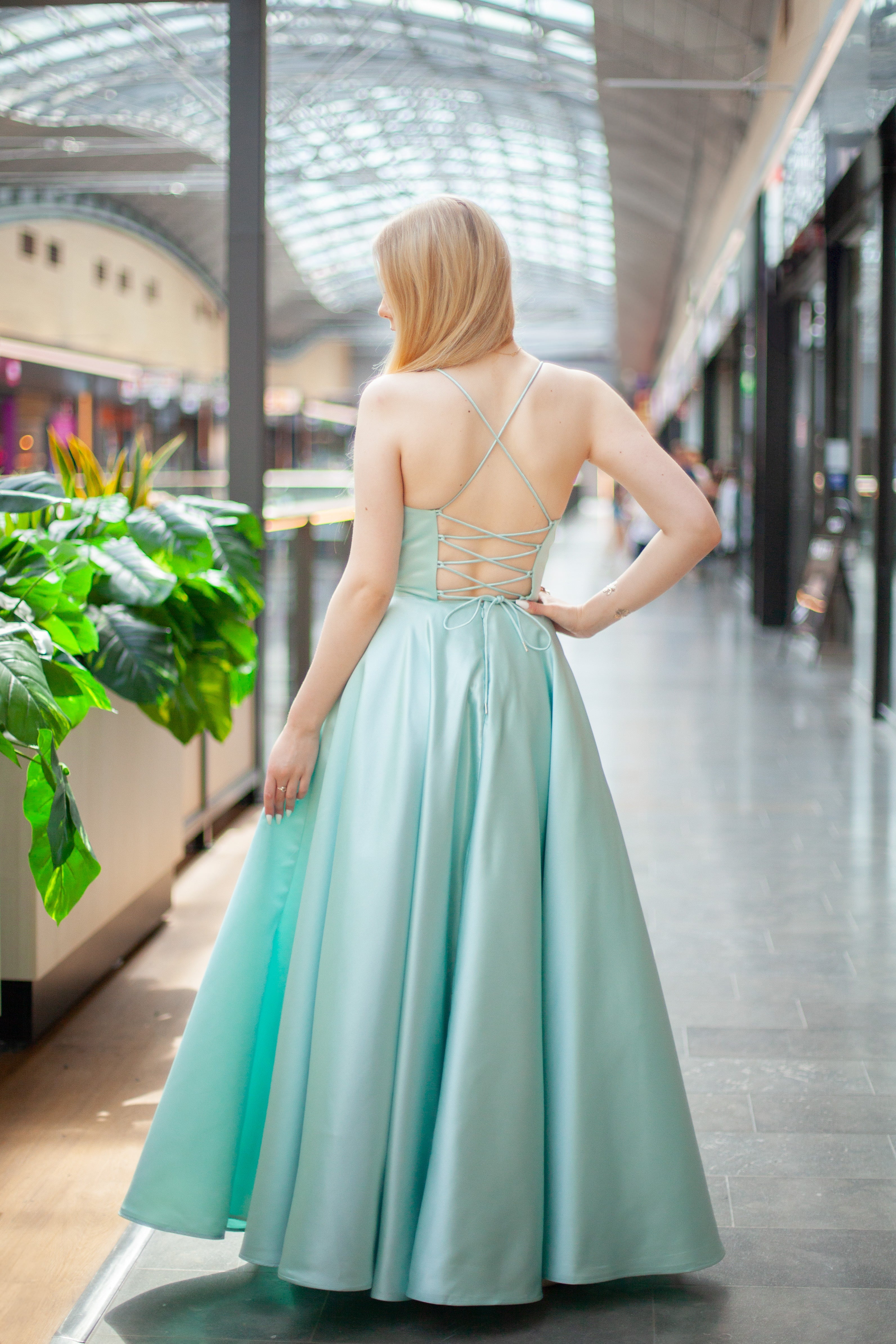 VANHOJENTANSSIMEKKO H5007PS-SATIN MINT